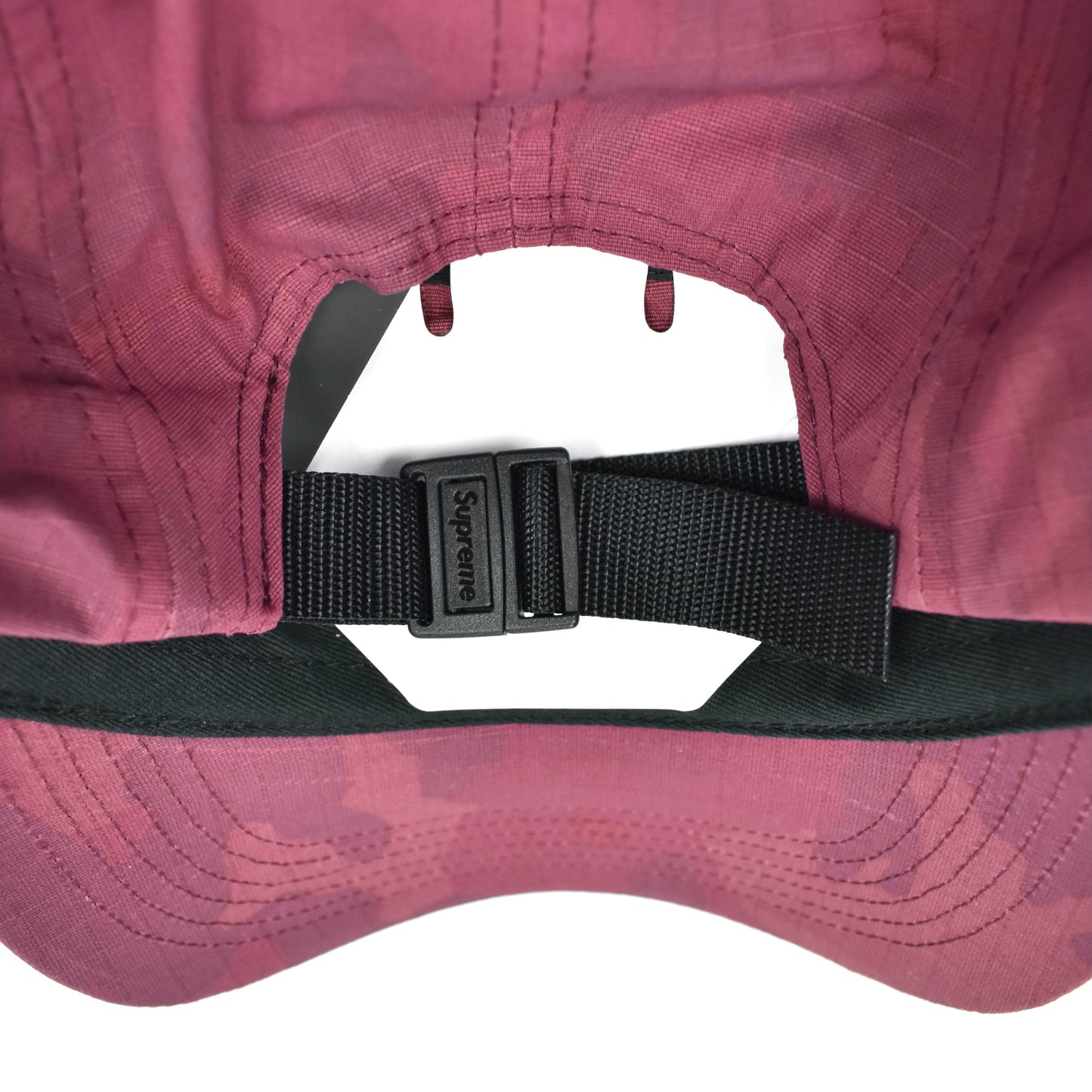 Supreme x Stone Island - Heat Reactive Ripstop Camo Logo Hat (Red)
