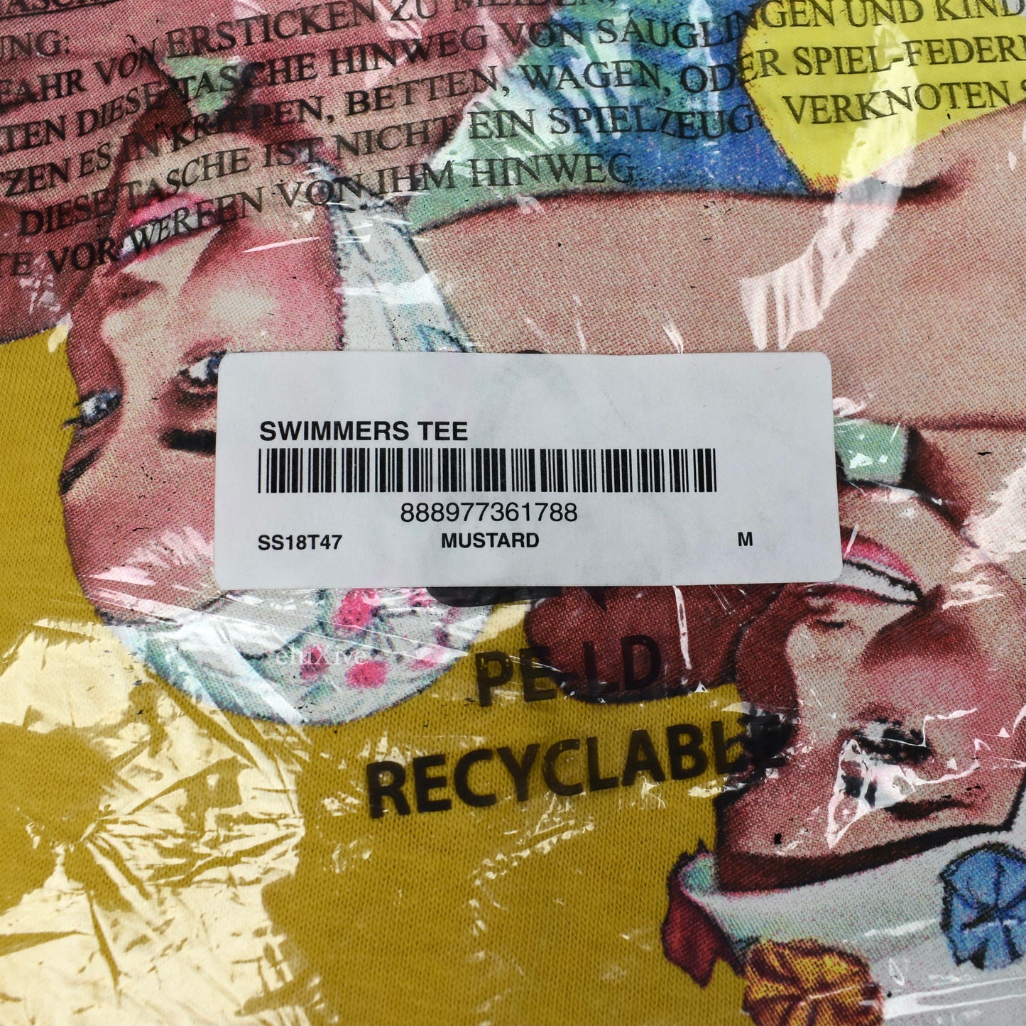 Supreme - Mustard Yellow Swimmers T-Shirt (SS18)