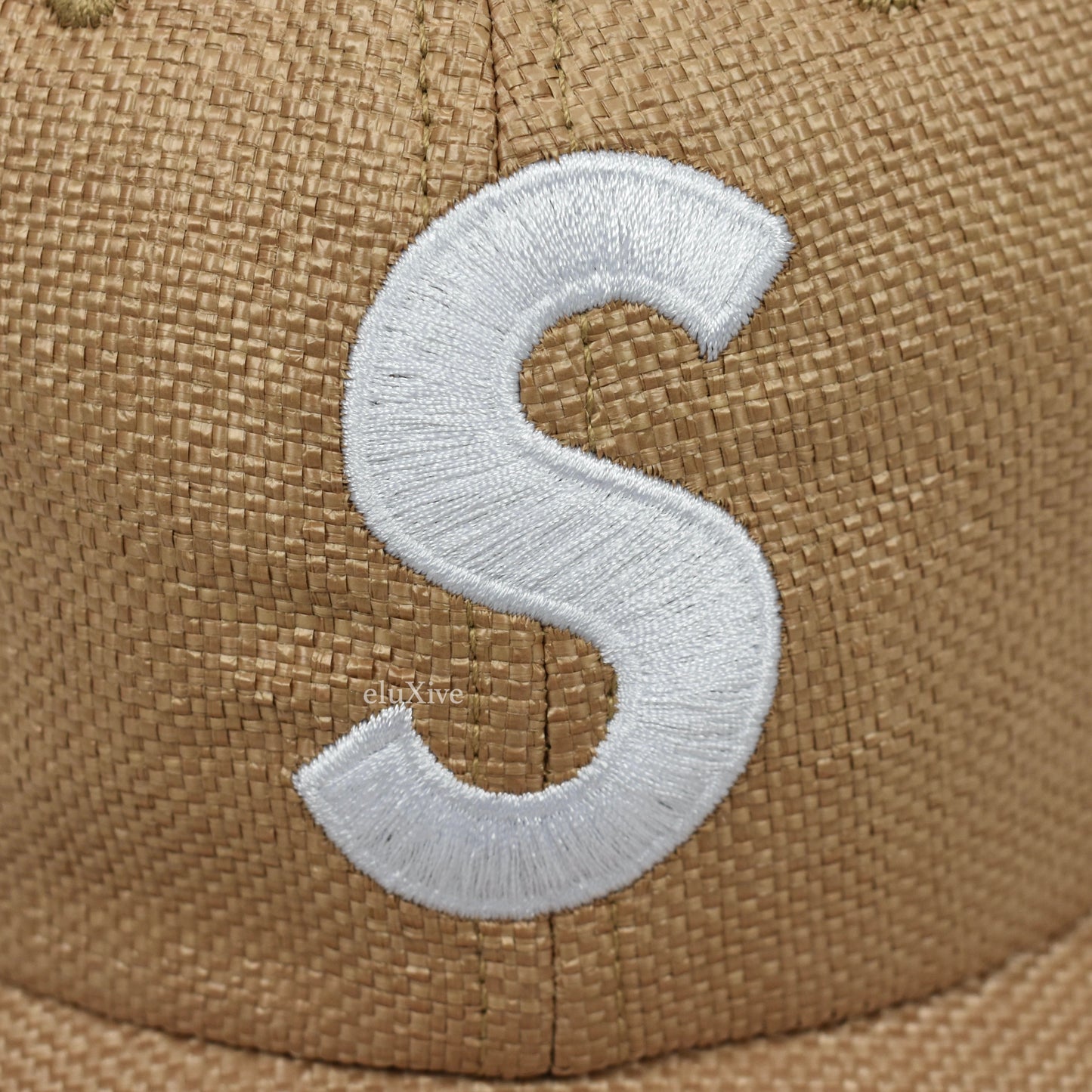 Supreme - Tan Raffia S-Logo Hat