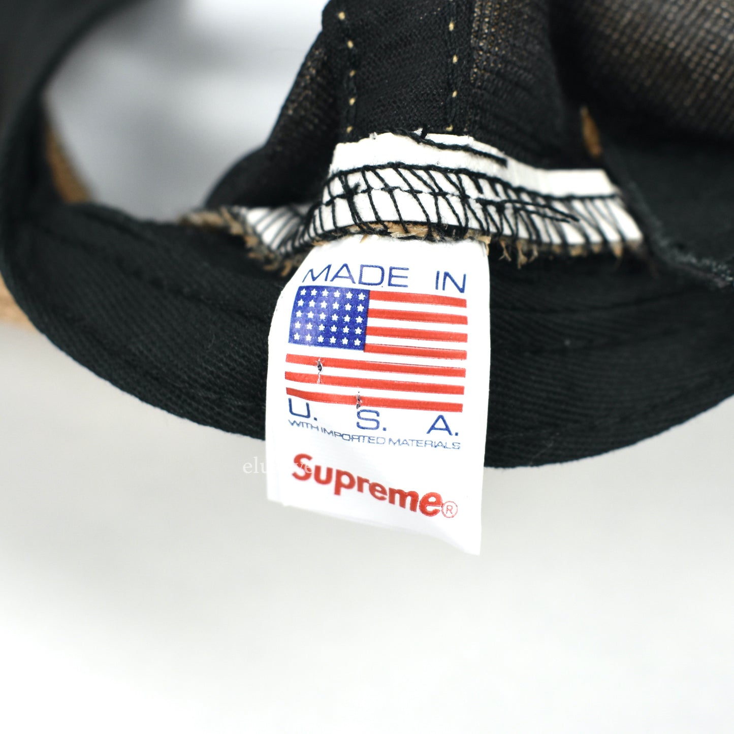 Supreme - Tan Raffia S-Logo Hat
