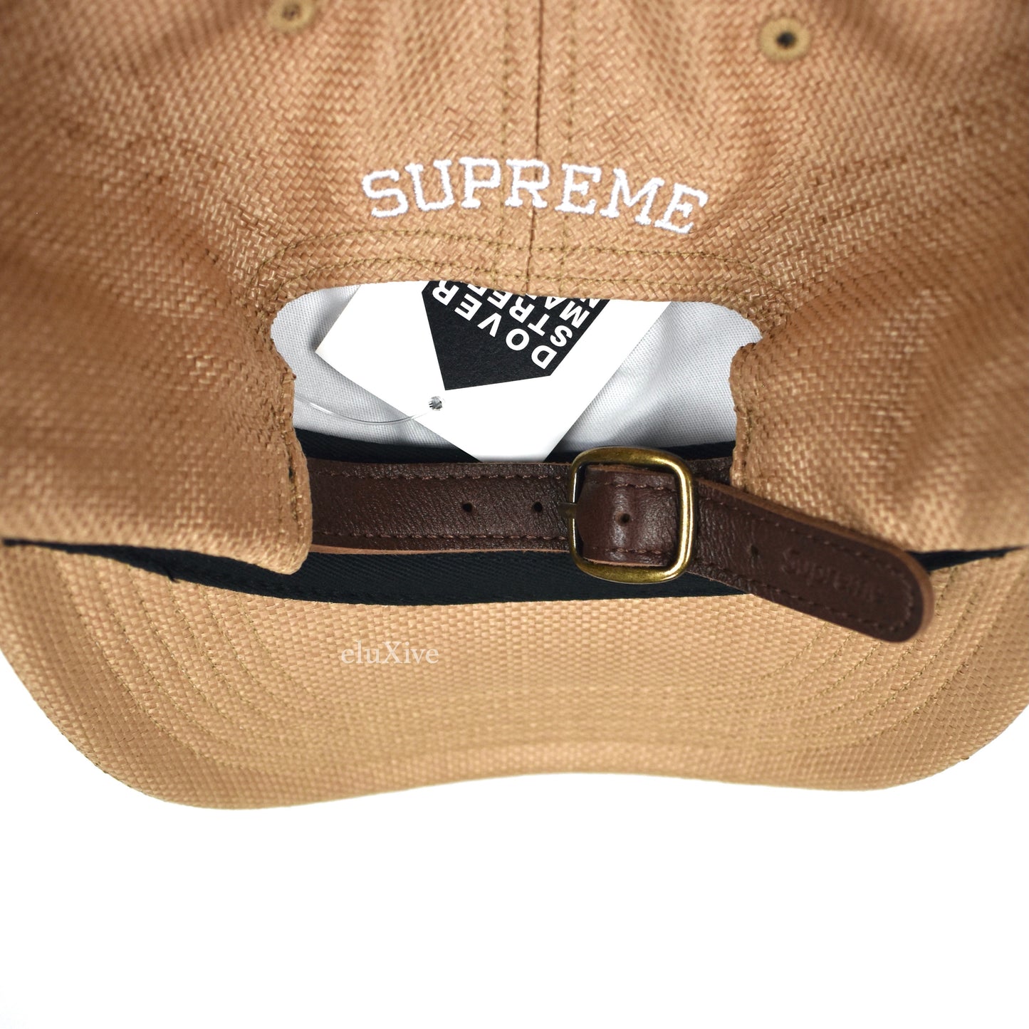 Supreme - Tan Raffia S-Logo Hat