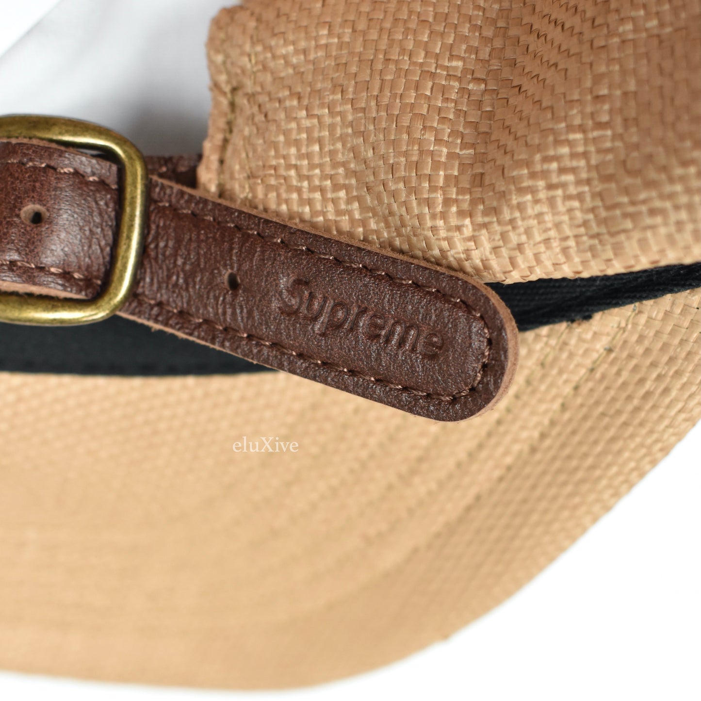 Supreme - Tan Raffia S-Logo Hat