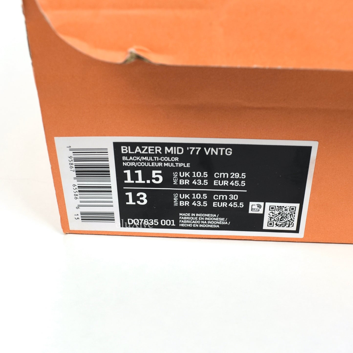 Nike - Blazer Mid '77 VNTG Black Denim Flame 'Cleveland Rocks'