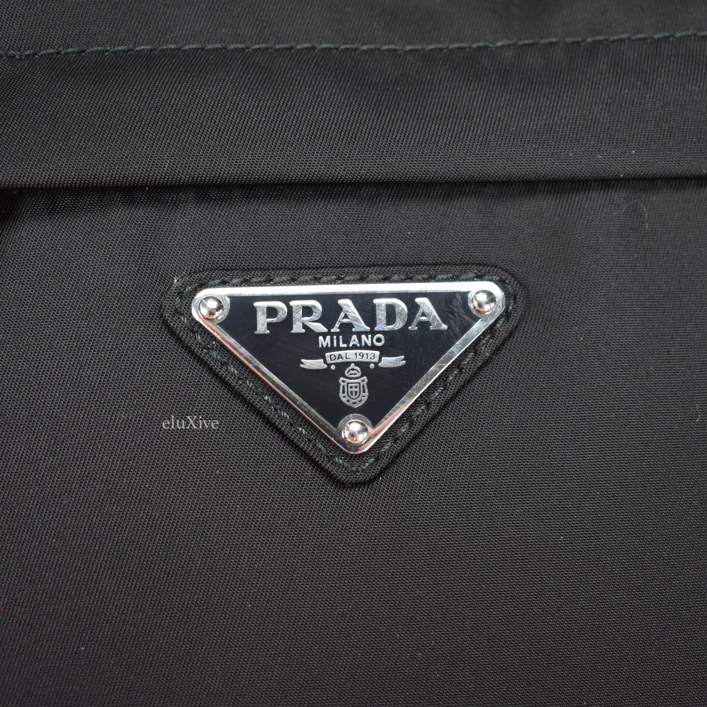 Prada - Black Nylon Rectangular Waist Bag