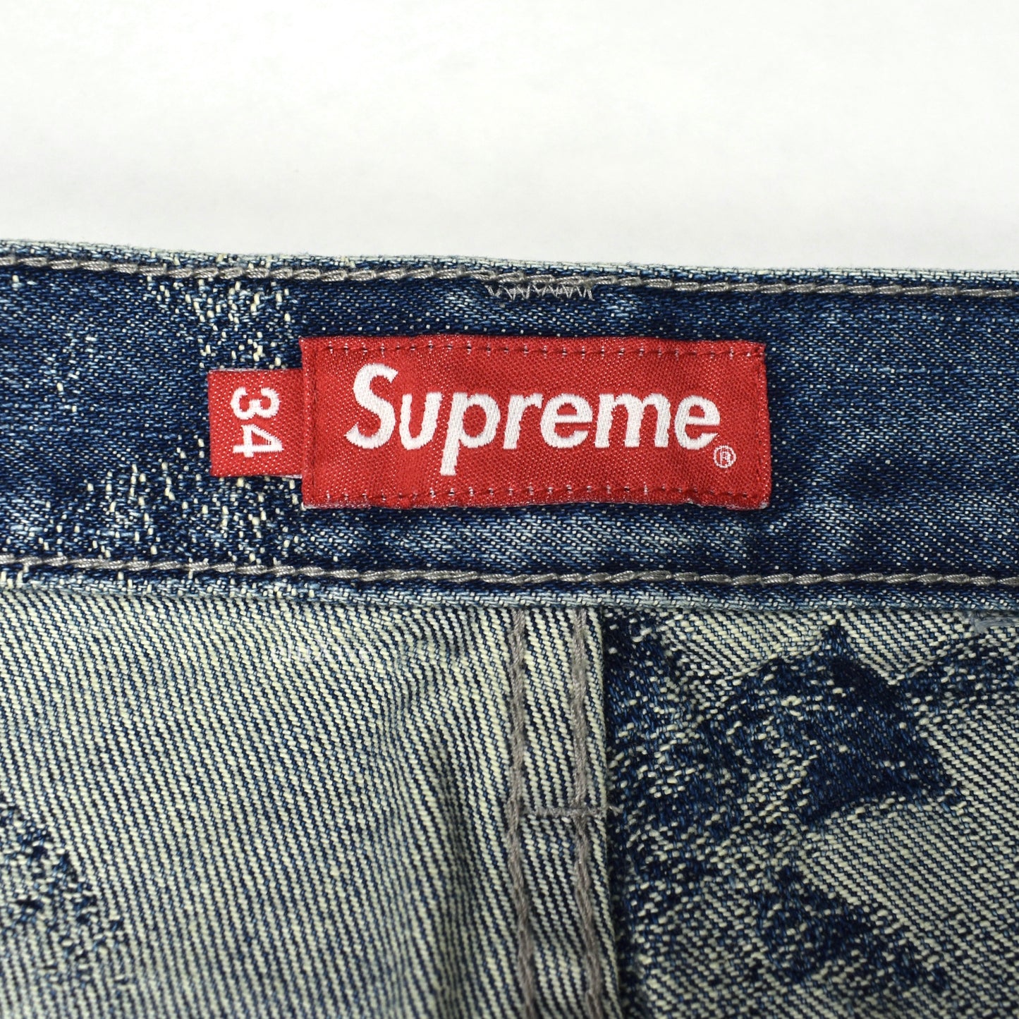 Supreme - John Coltrane A Love Supreme Jacquard Denim Jeans (Blue)