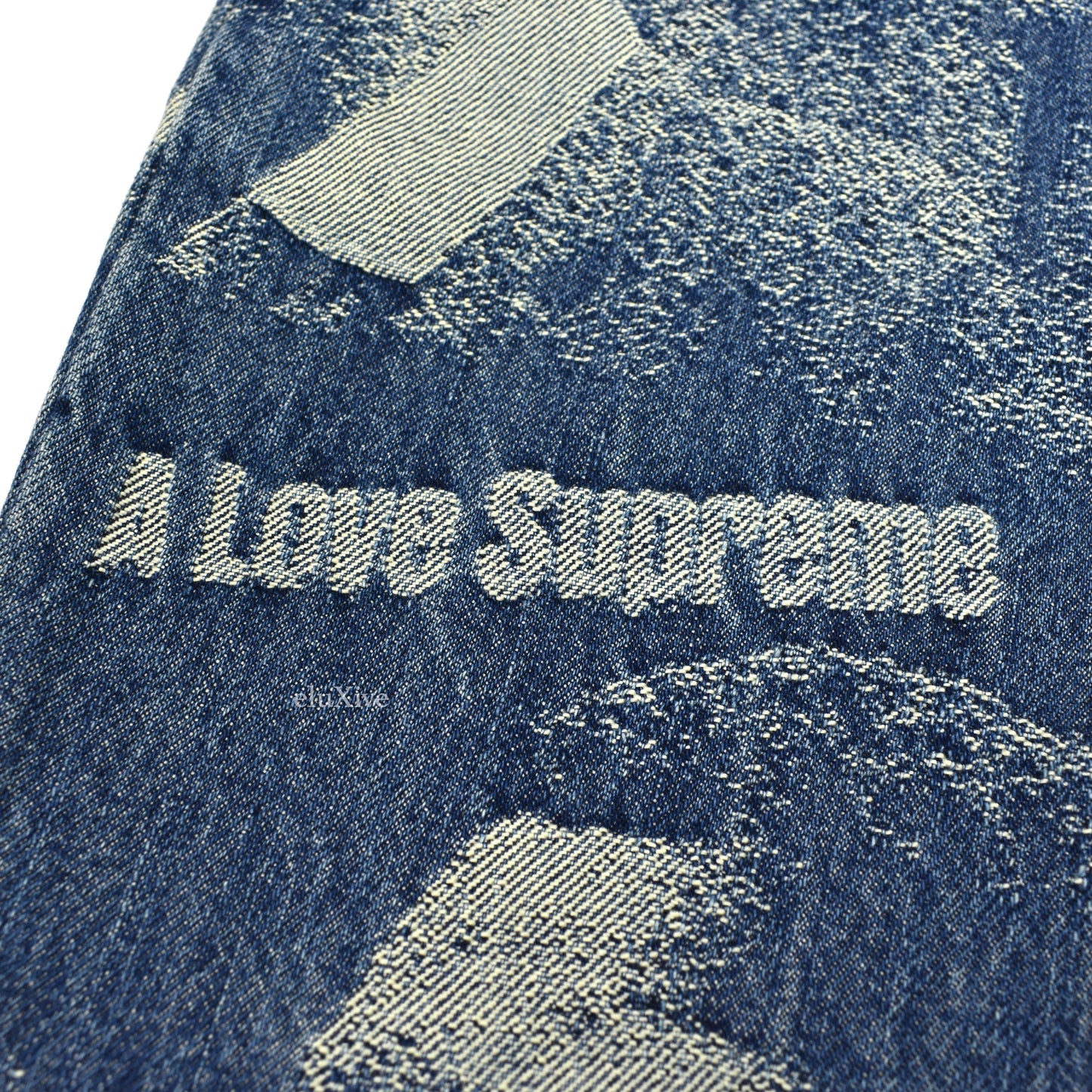 Supreme - John Coltrane A Love Supreme Jacquard Denim Jeans (Blue)