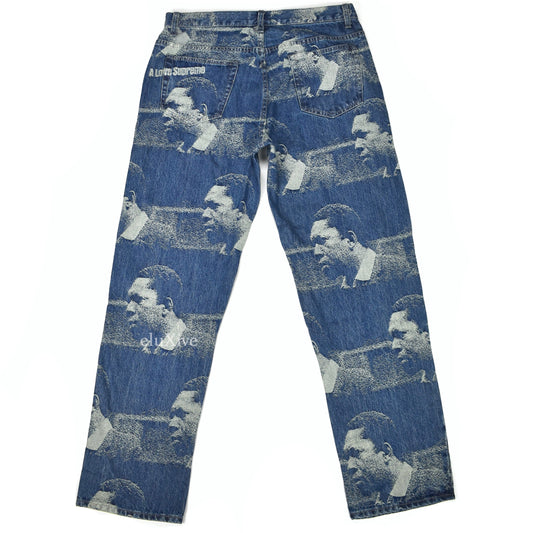Supreme - John Coltrane A Love Supreme Jacquard Denim Jeans (Blue)