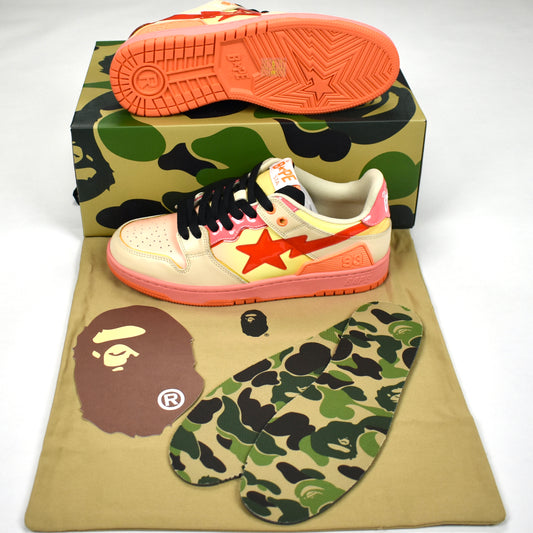 Bape - SK8 STA Sneakers (Orange/Pink/Tan)