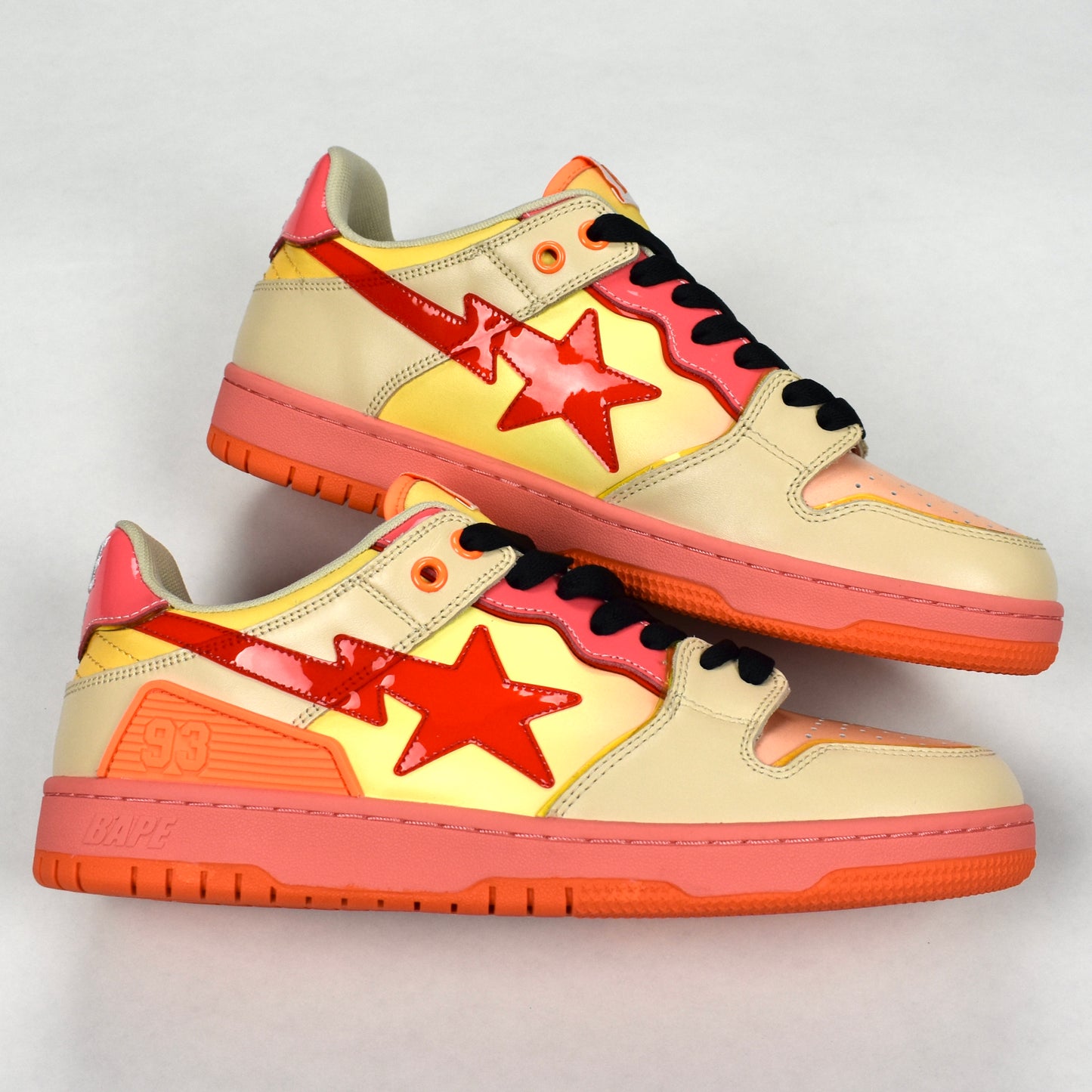 Bape - SK8 STA Sneakers (Orange/Pink/Tan)