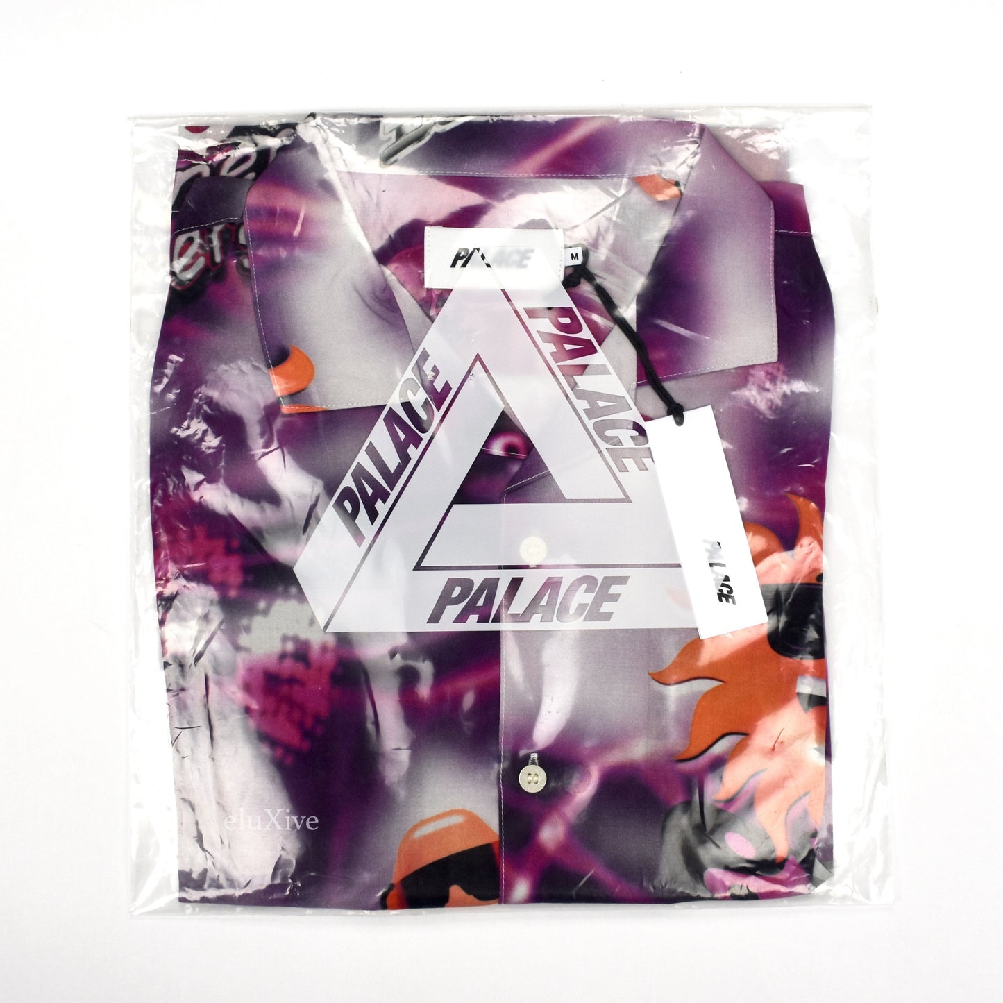 Palace - Open Energy Raisin Bran Logo Rayon Shirt (Purple)