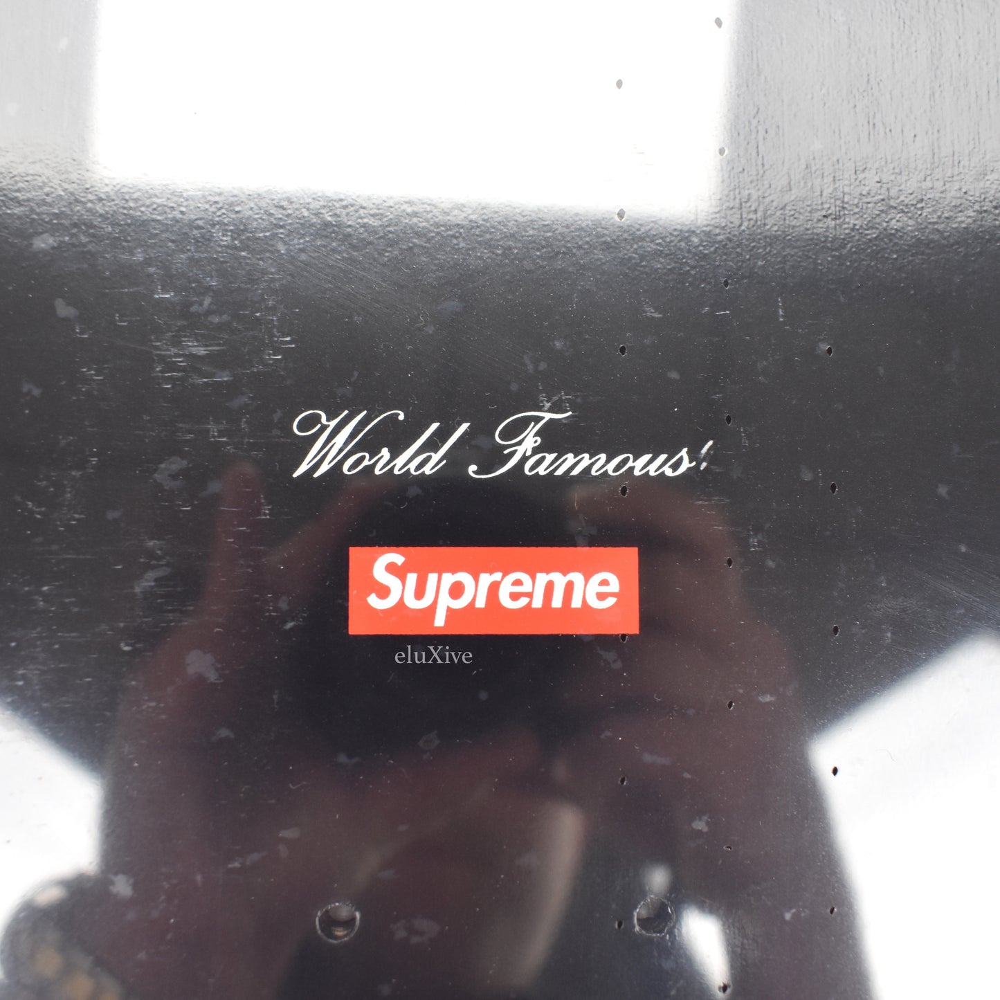 Supreme - Black Motion Logo Skate Deck