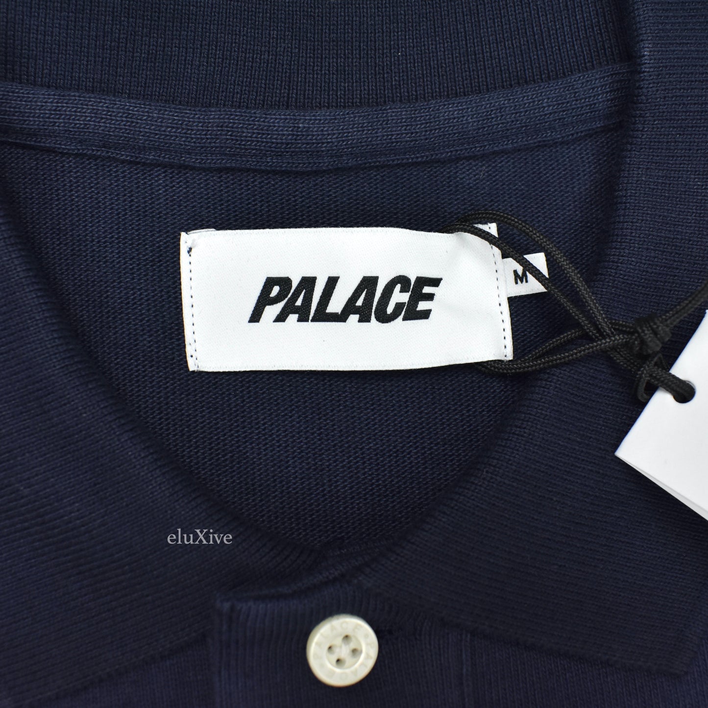 Palace - P-Logo Embroidered Animals Polo Shirt (Navy)