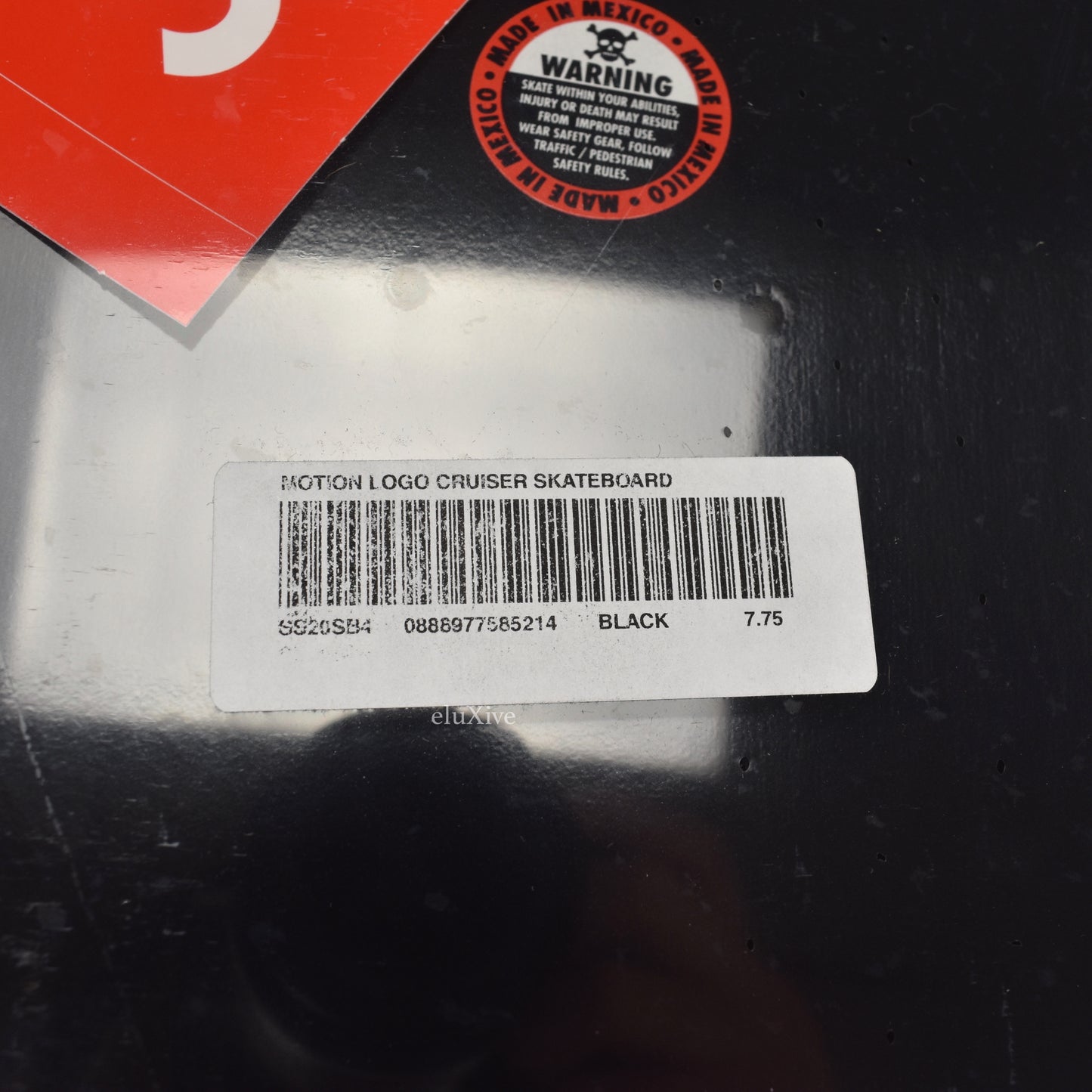 Supreme - Black Motion Logo Skate Deck