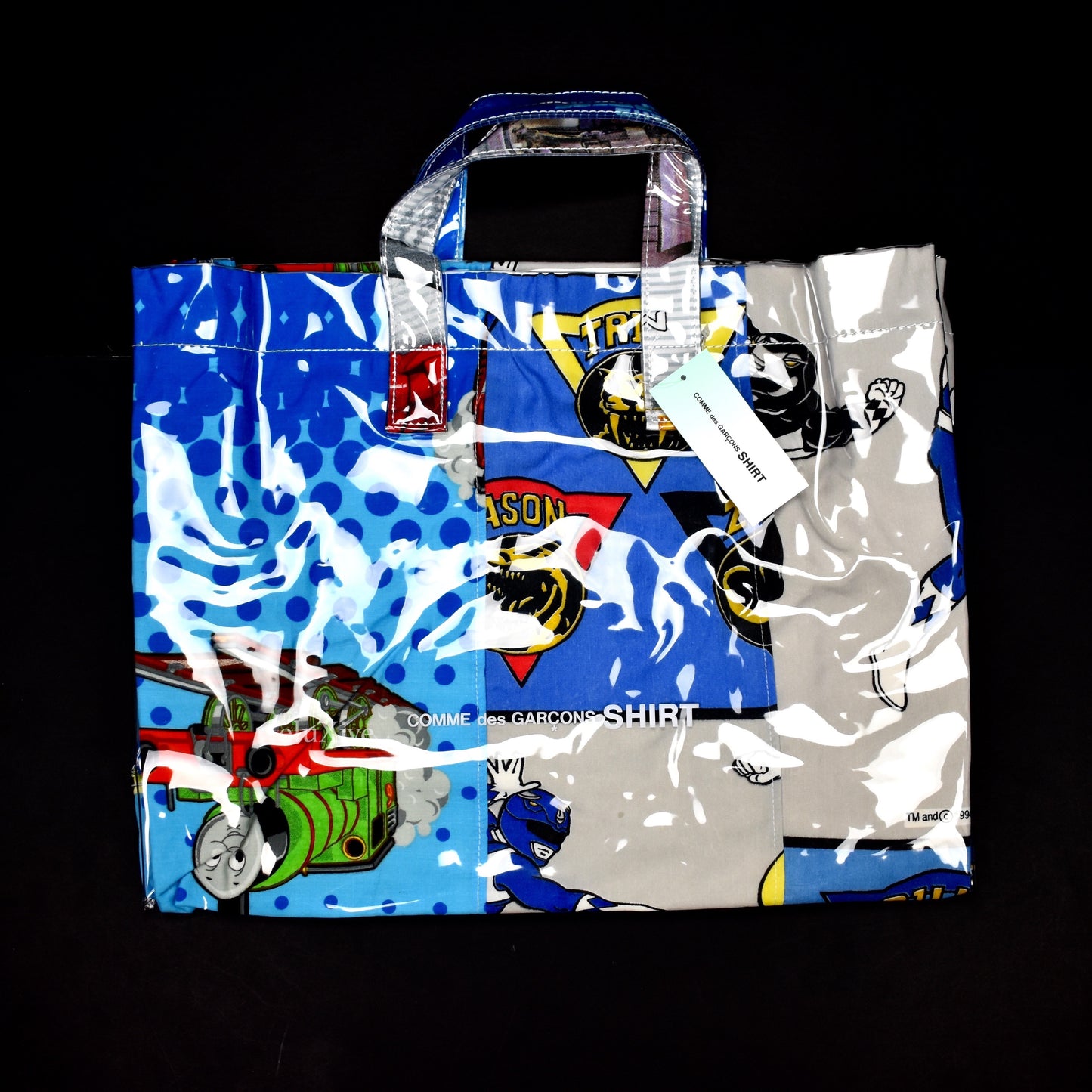 Comme des Garcons - Vintage Bedsheet PVC Logo Bag 2