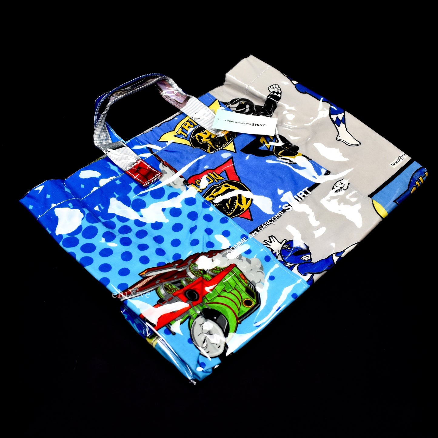 Comme des Garcons - Vintage Bedsheet PVC Logo Bag 2