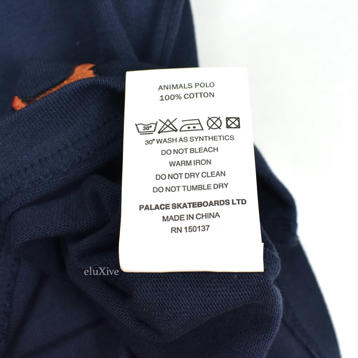 Palace - P-Logo Embroidered Animals Polo Shirt (Navy)
