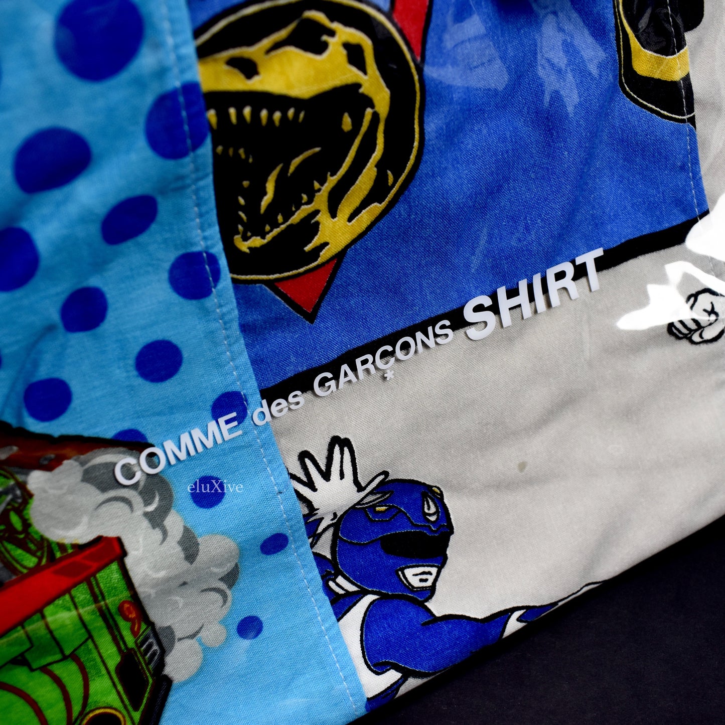 Comme des Garcons - Vintage Bedsheet PVC Logo Bag 2