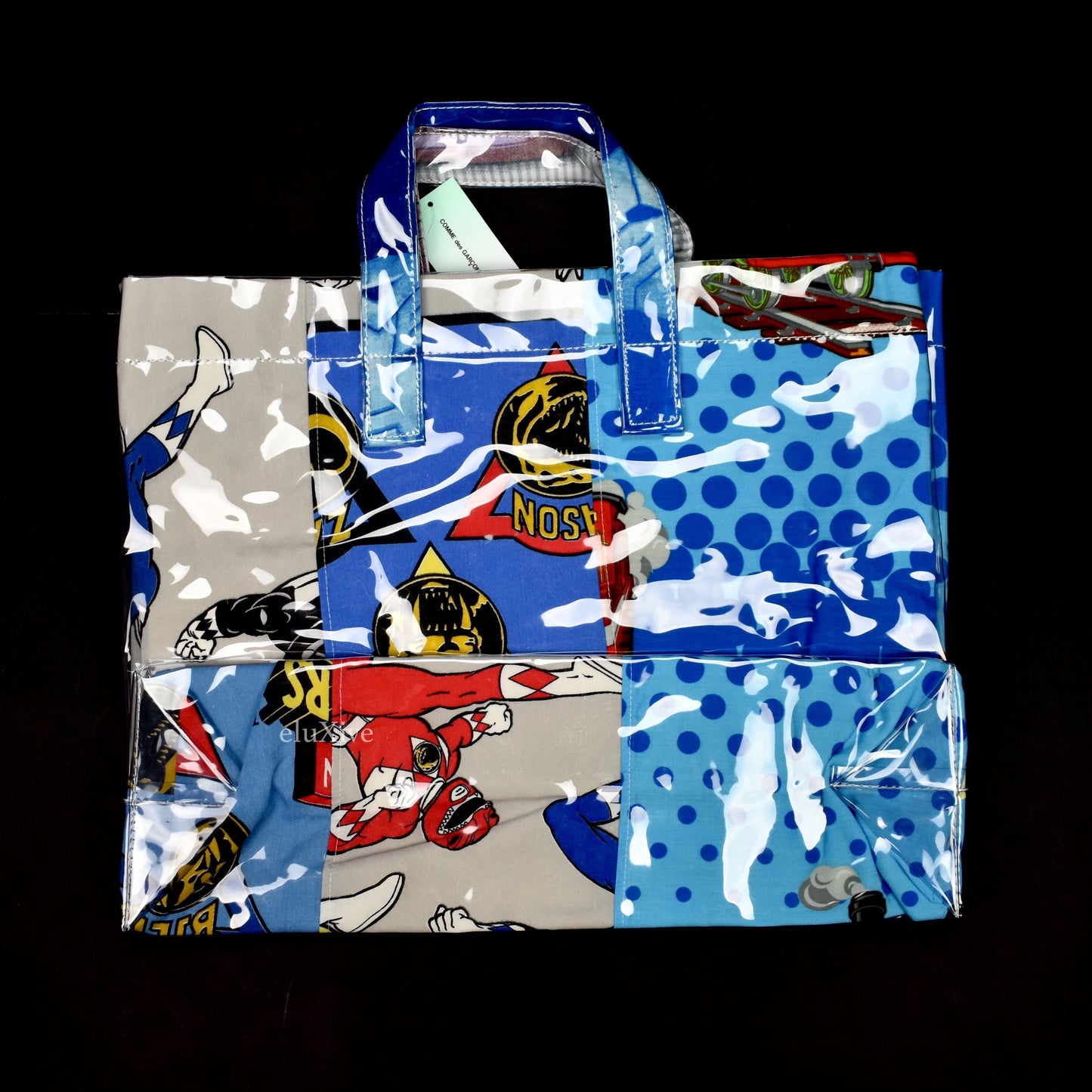 Comme des Garcons - Vintage Bedsheet PVC Logo Bag 2