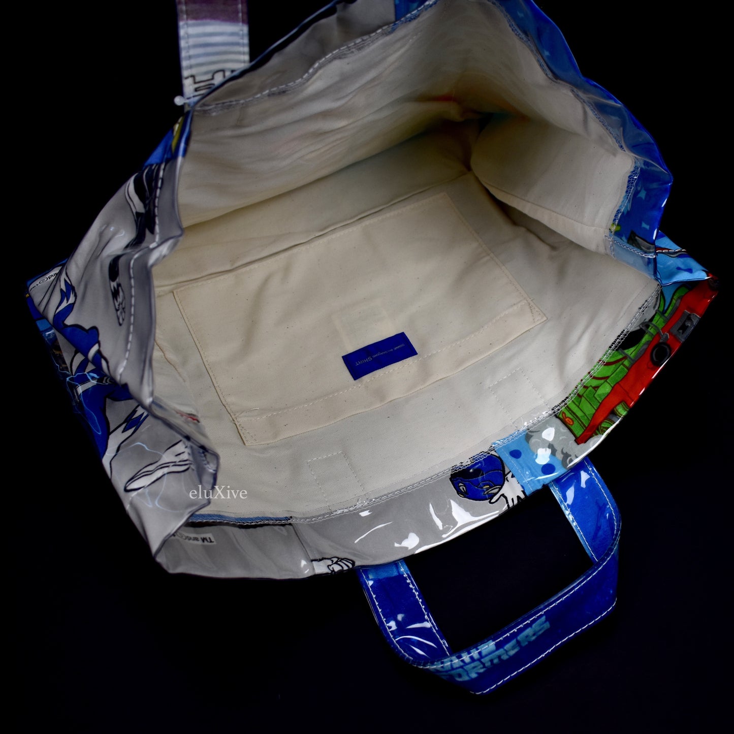 Comme des Garcons - Vintage Bedsheet PVC Logo Bag 2