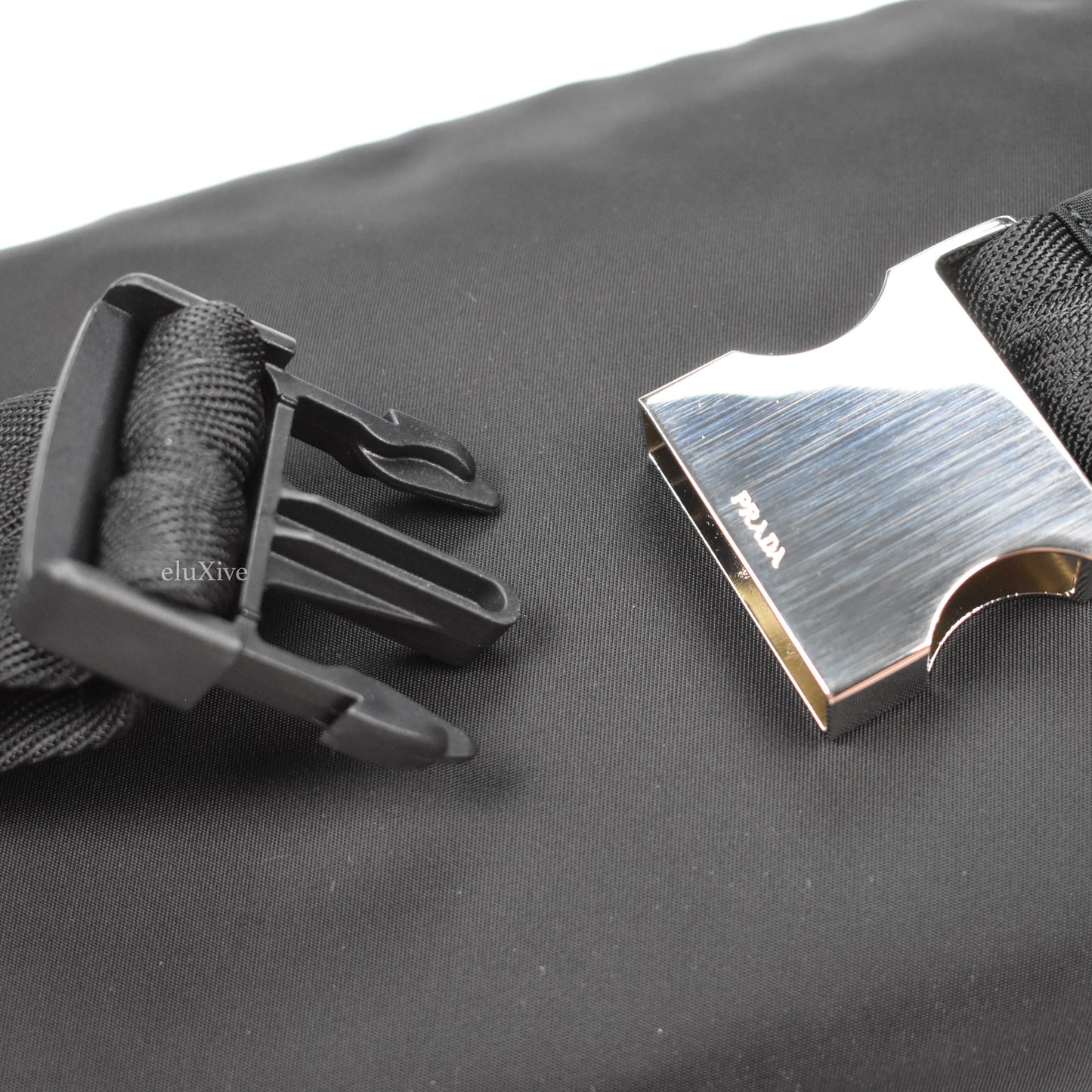 Prada - Black Nylon Logo Waist Bag