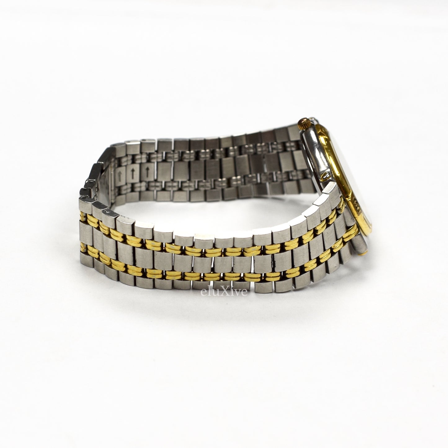 Gucci - 9000M Gold/Steel Diamond Dial Watch