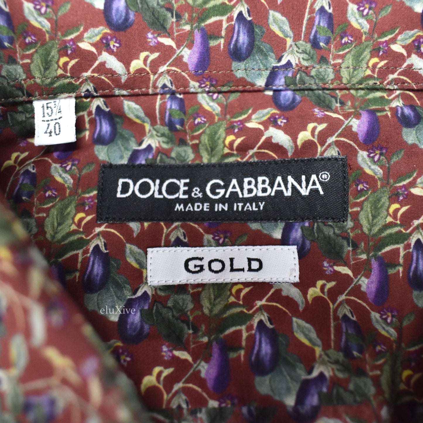 Dolce & Gabbana - Eggplant Print Shirt