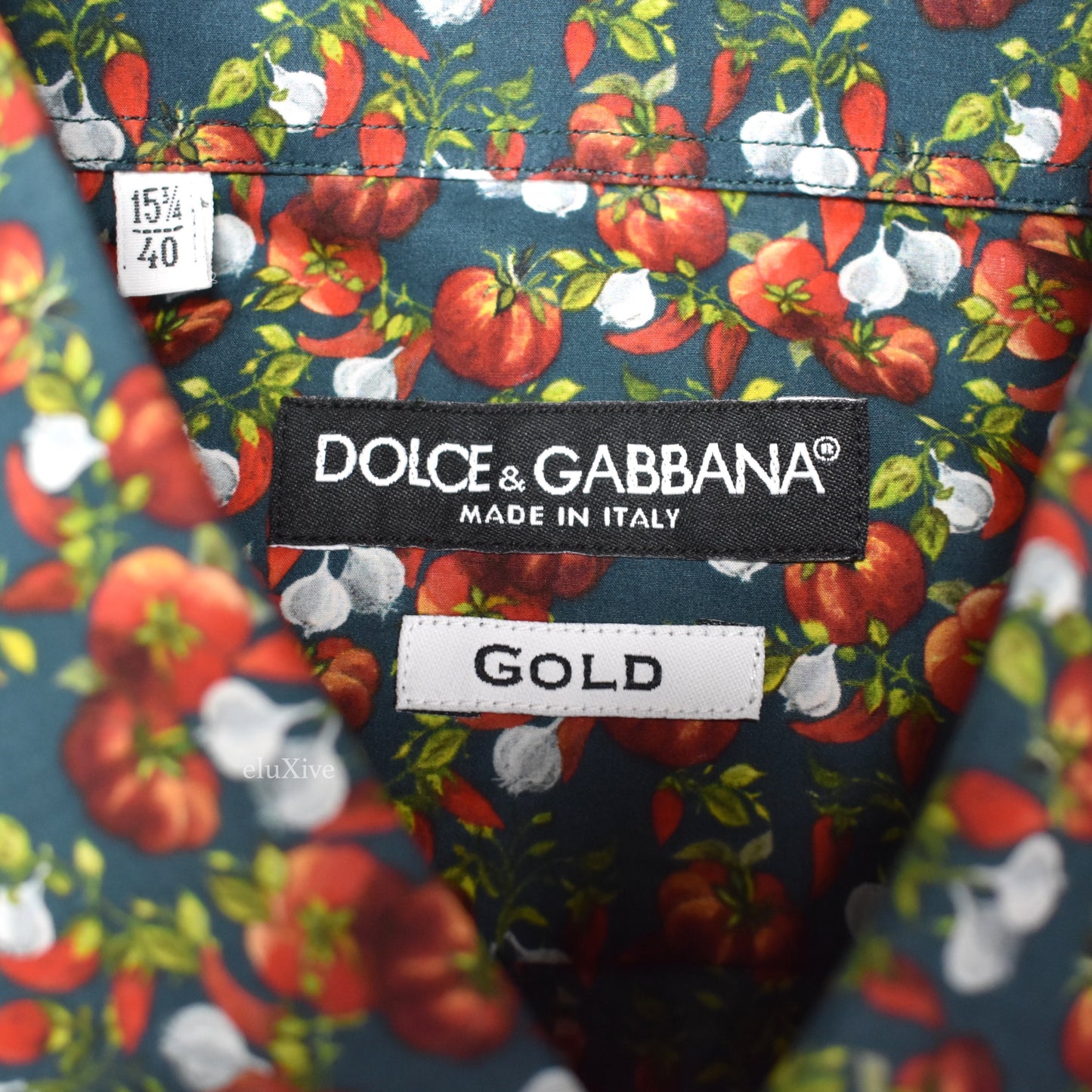 Dolce & Gabbana - Tomato / Garlic / Pepper Print Shirt