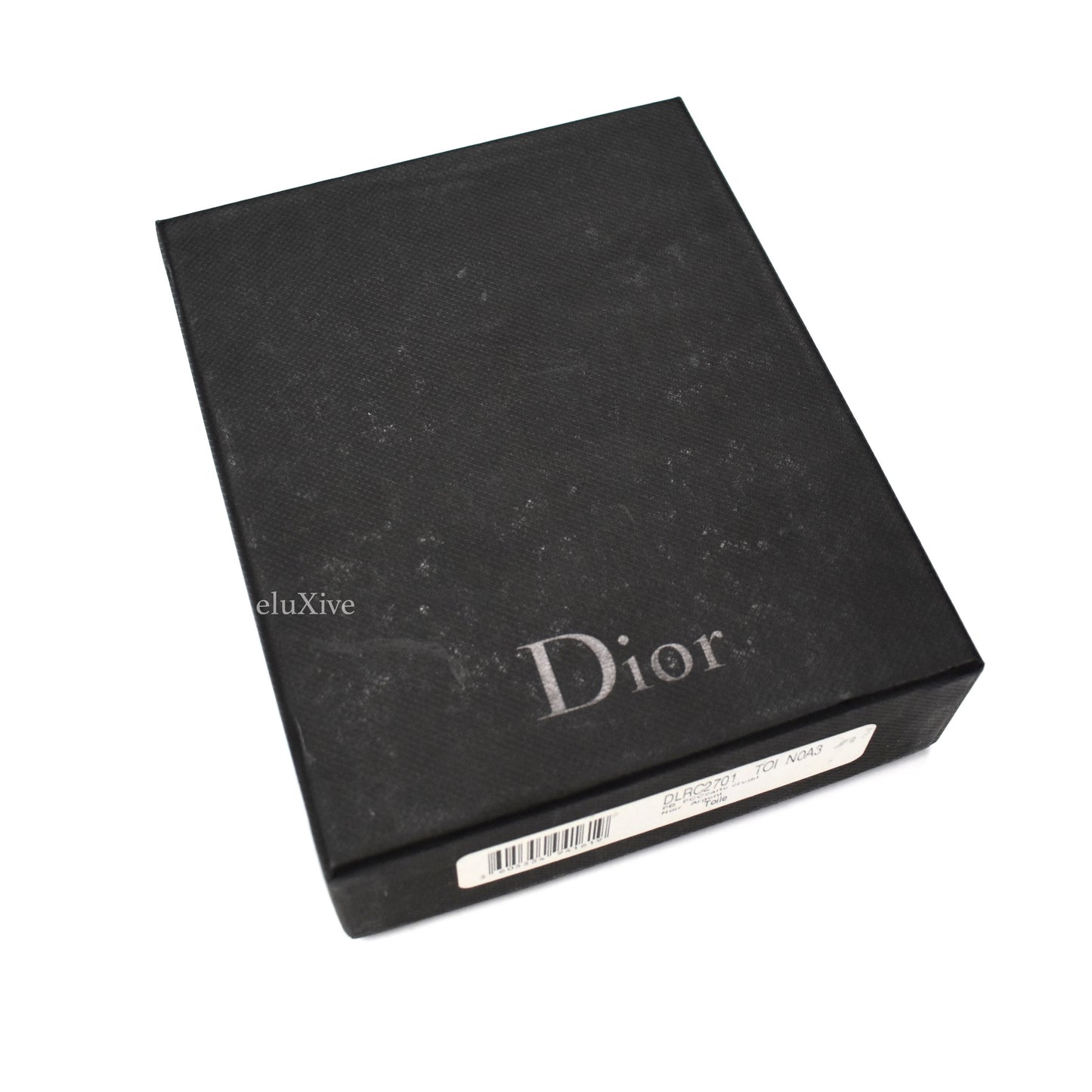 Dior - Black Monogram Logo Bifold Wallet