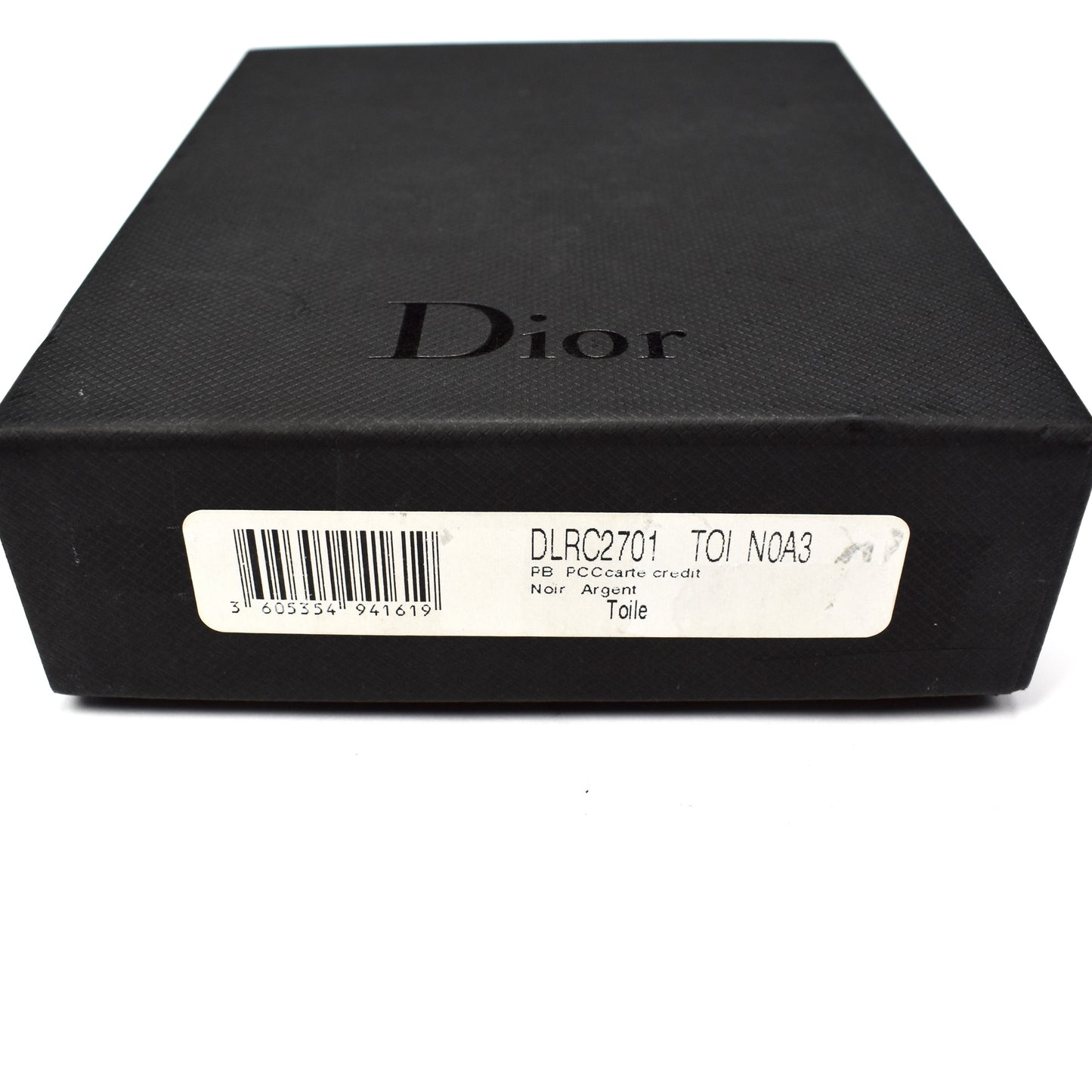 Dior - Black Monogram Logo Bifold Wallet