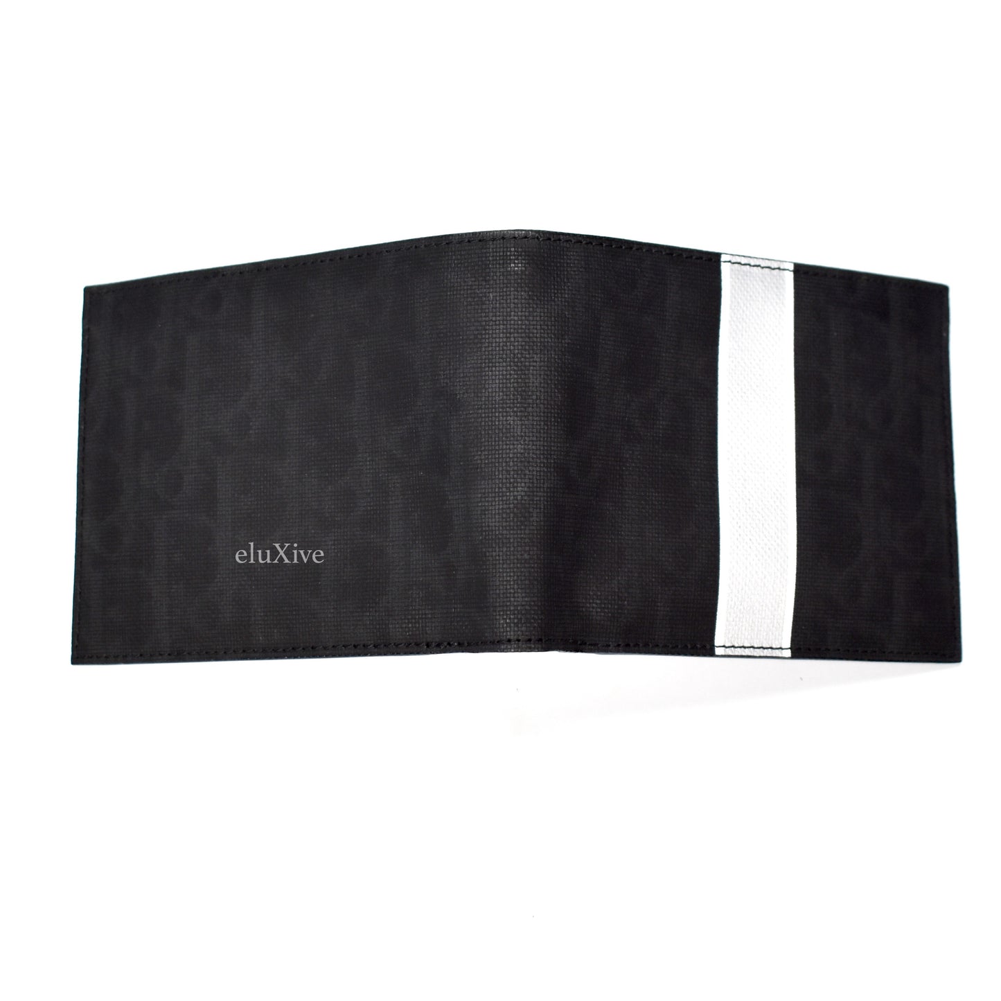 Dior - Black Monogram Logo Bifold Wallet