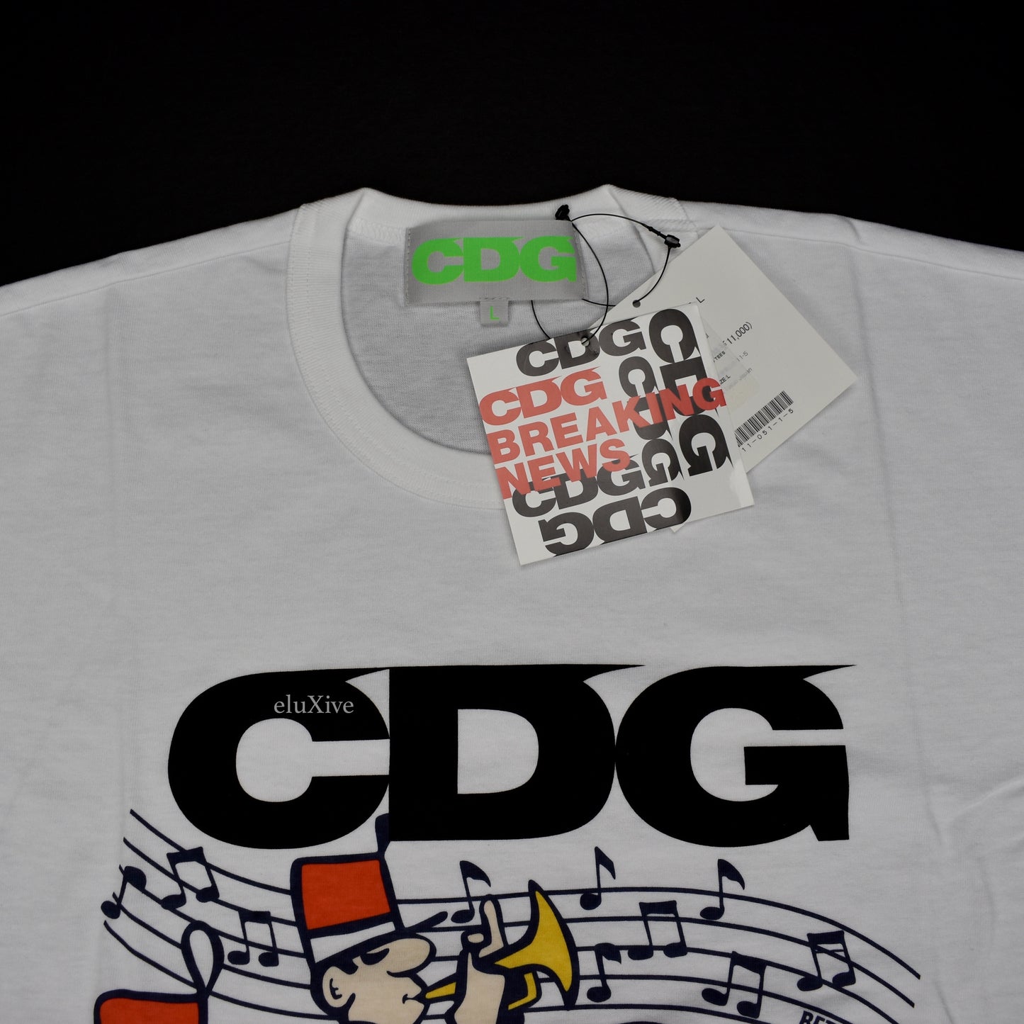Comme Des Garcons x Better - CDG Breaking News Logo T-Shirt