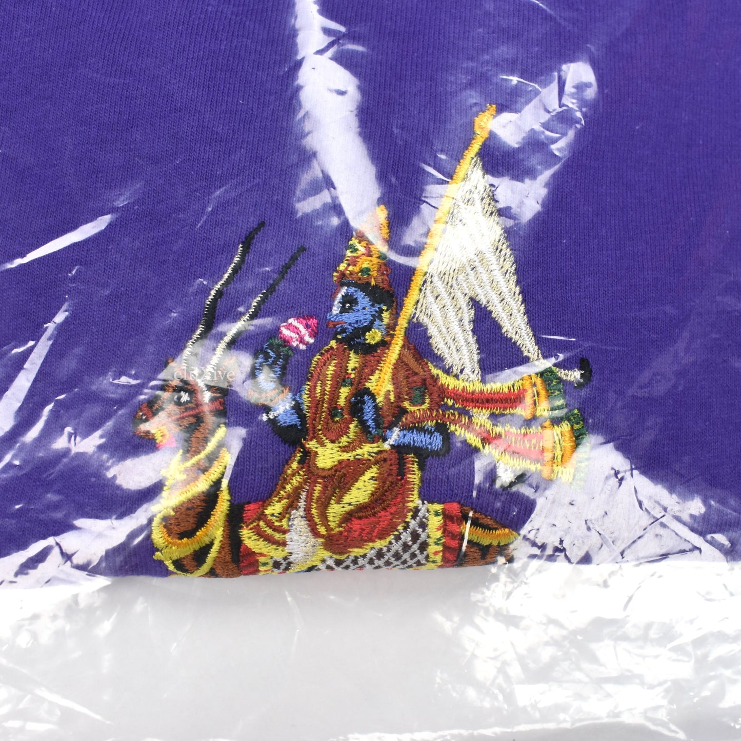 Noah - Wind God Embroidered T-Shirt (Purple)