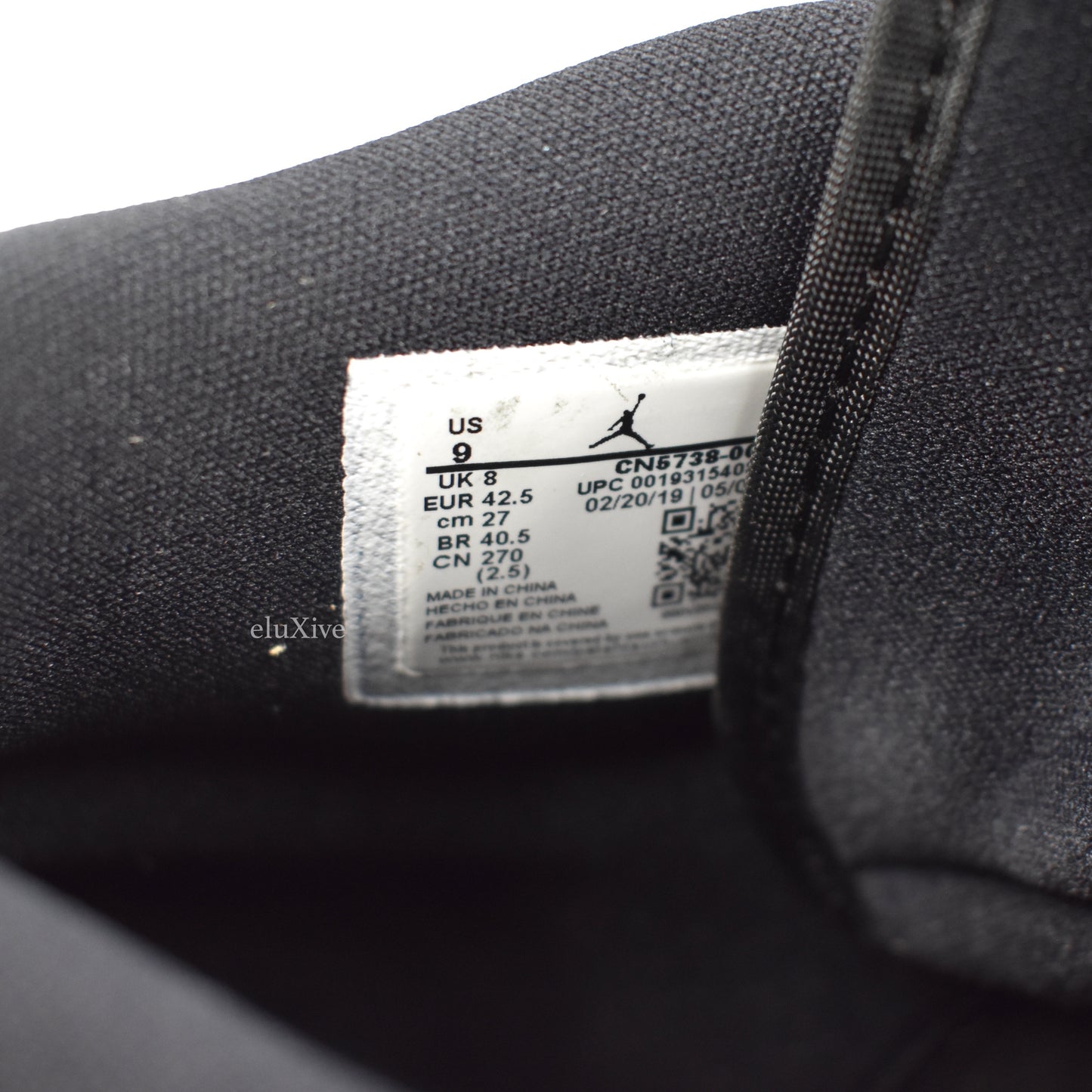 Comme des Garcons x Nike - Air Jordan 1 Hi Strap SP-C CDG (Black)