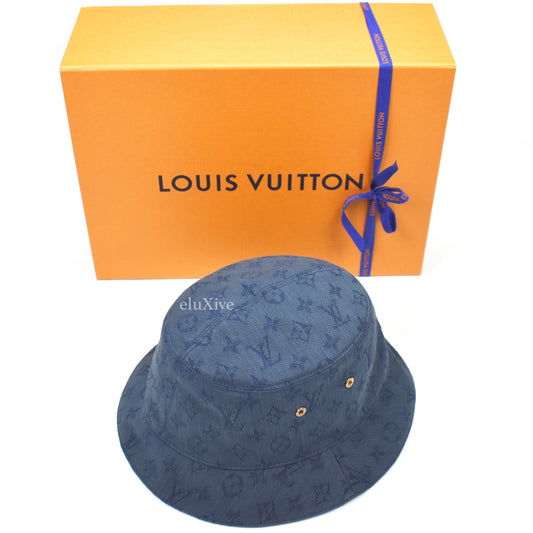Louis Vuitton - Monogram Denim Woven Bucket Hat