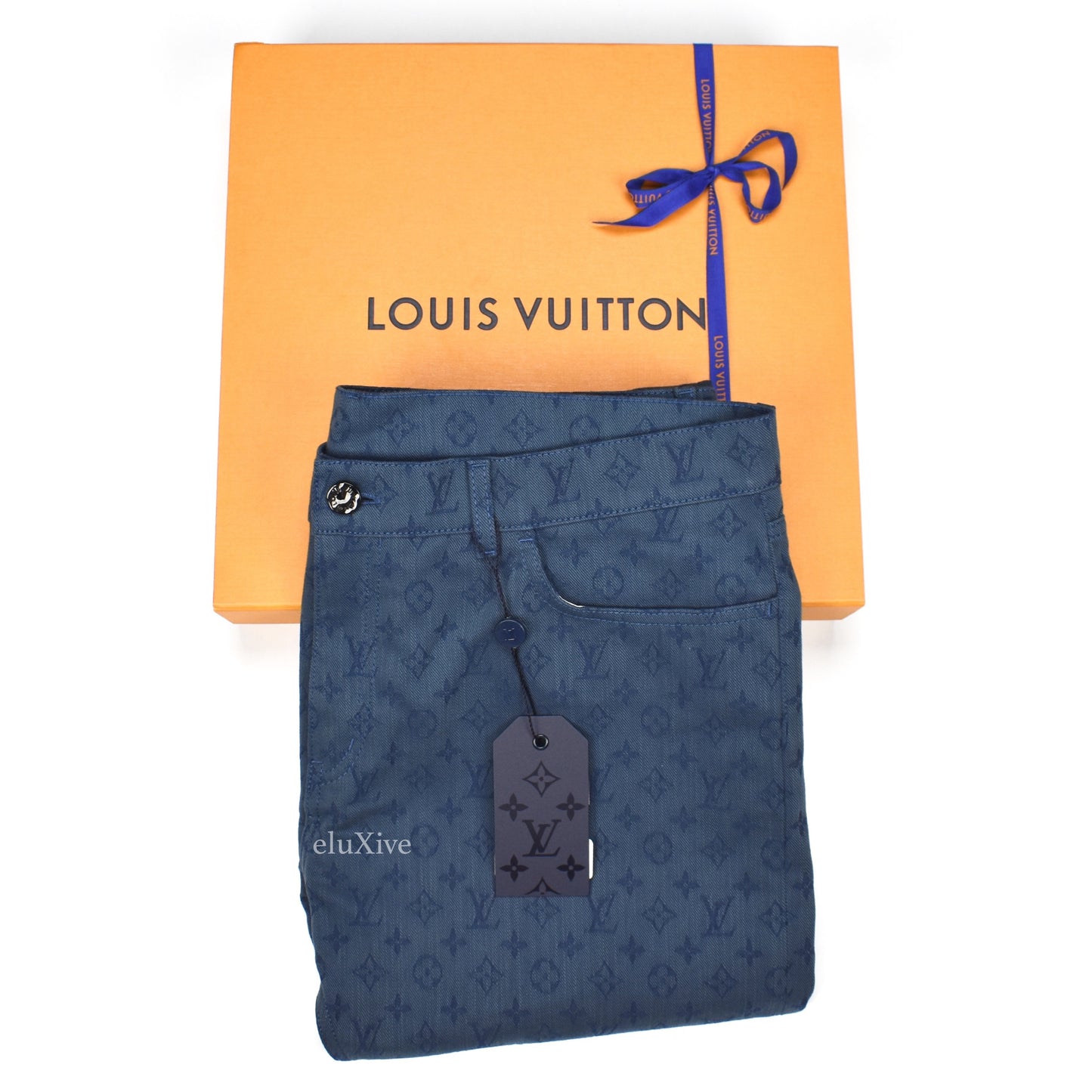 Louis Vuitton - Monogram Denim Woven Jeans