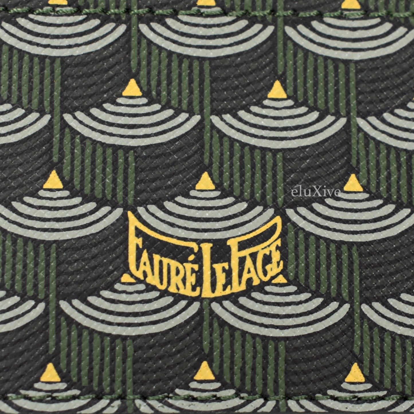 Faure Le Page - Empire Green / Yellow 4CC Card Holder