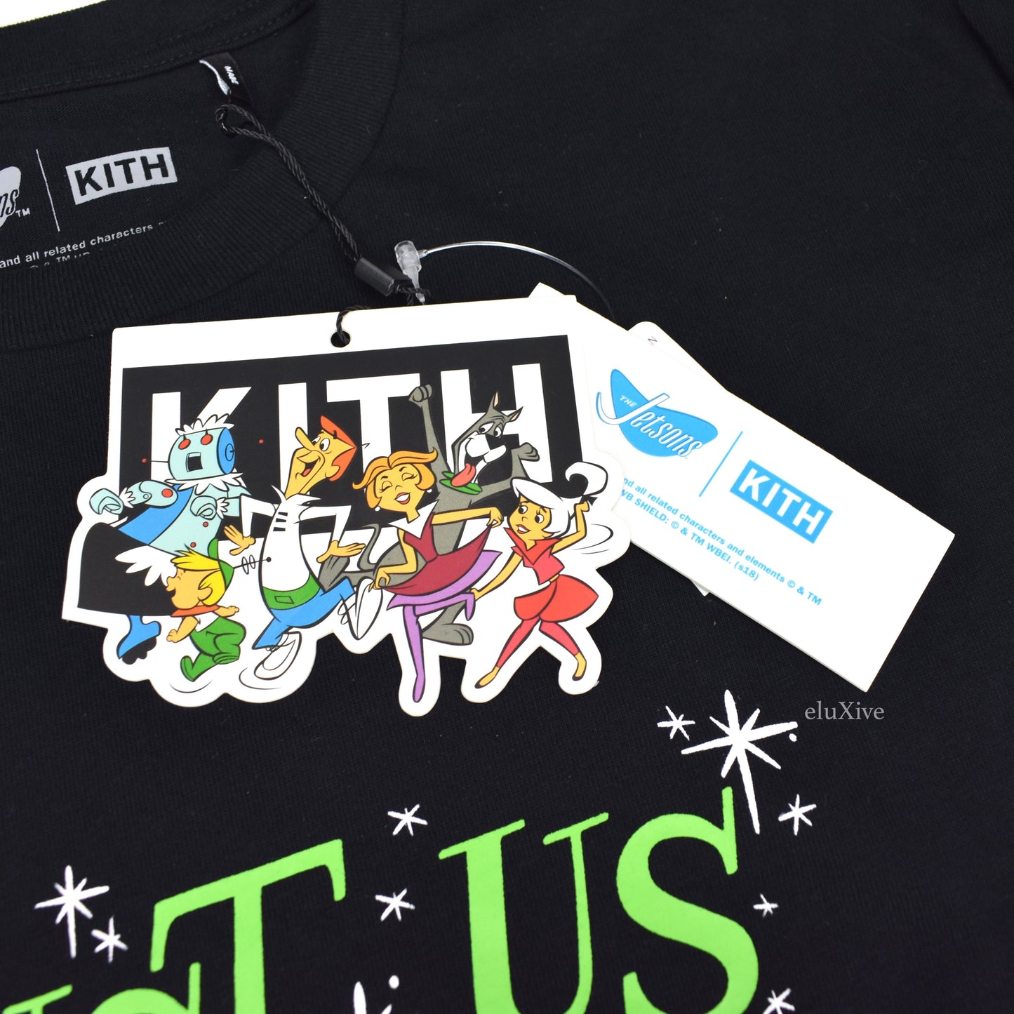 Kith x Jetsons - Astro Travelling Logo LS T-Shirt (Black)