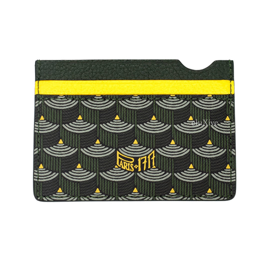 Faure Le Page - Empire Green / Yellow 4CC Card Holder