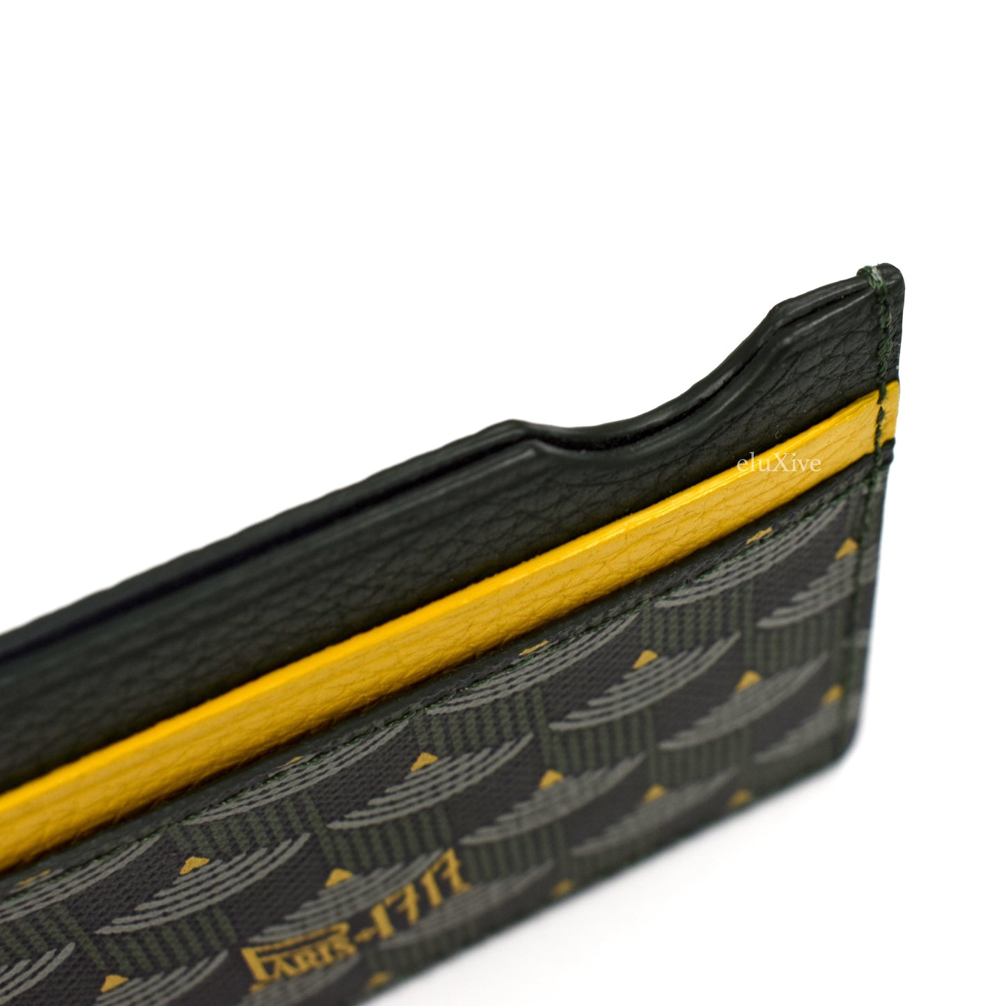 Faure Le Page - Empire Green / Yellow 4CC Card Holder