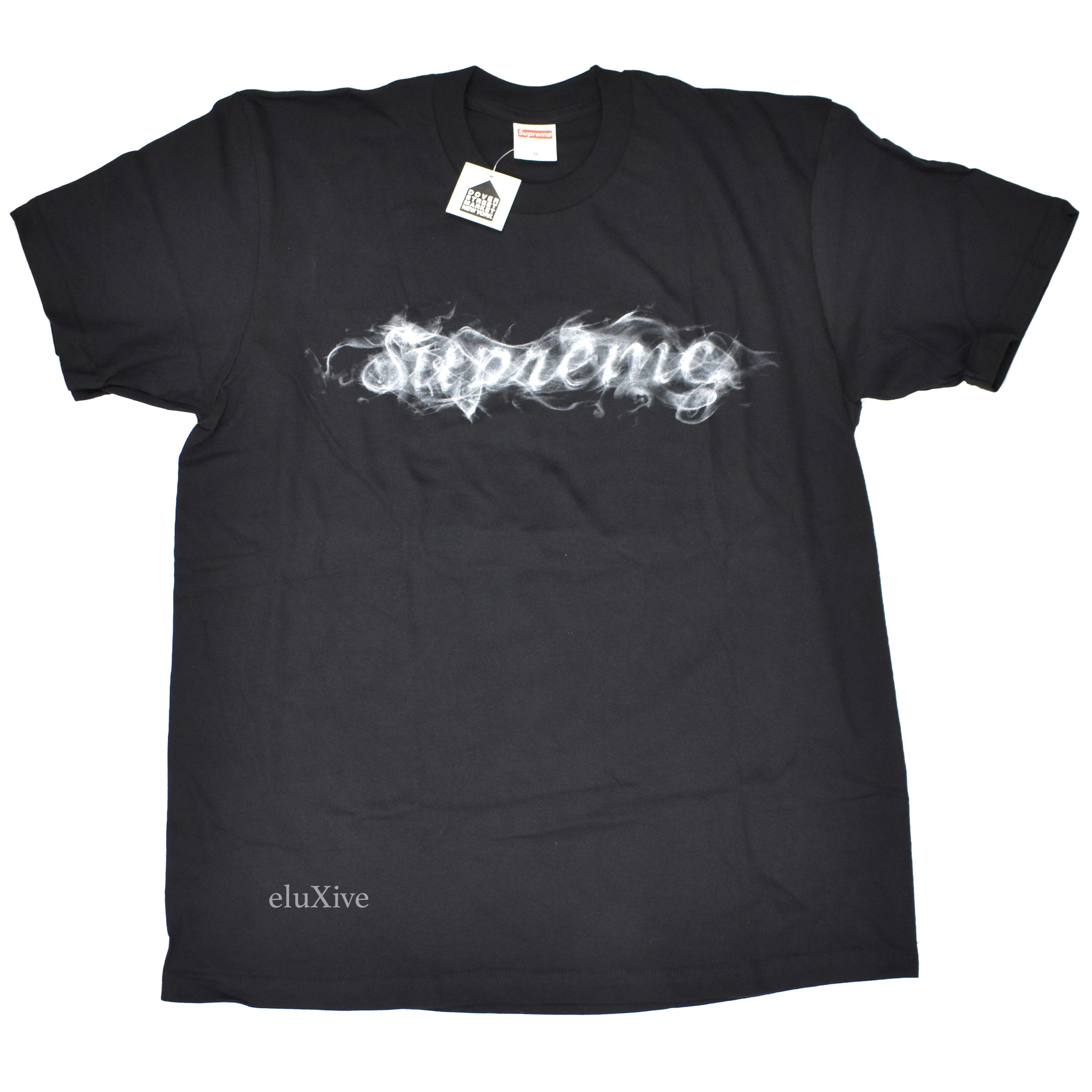 Supreme - Black Smoke Logo T-Shirt – eluXive