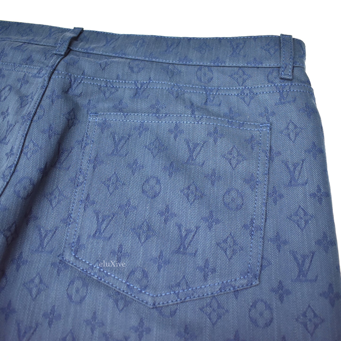 Louis Vuitton - Monogram Denim Woven Jeans