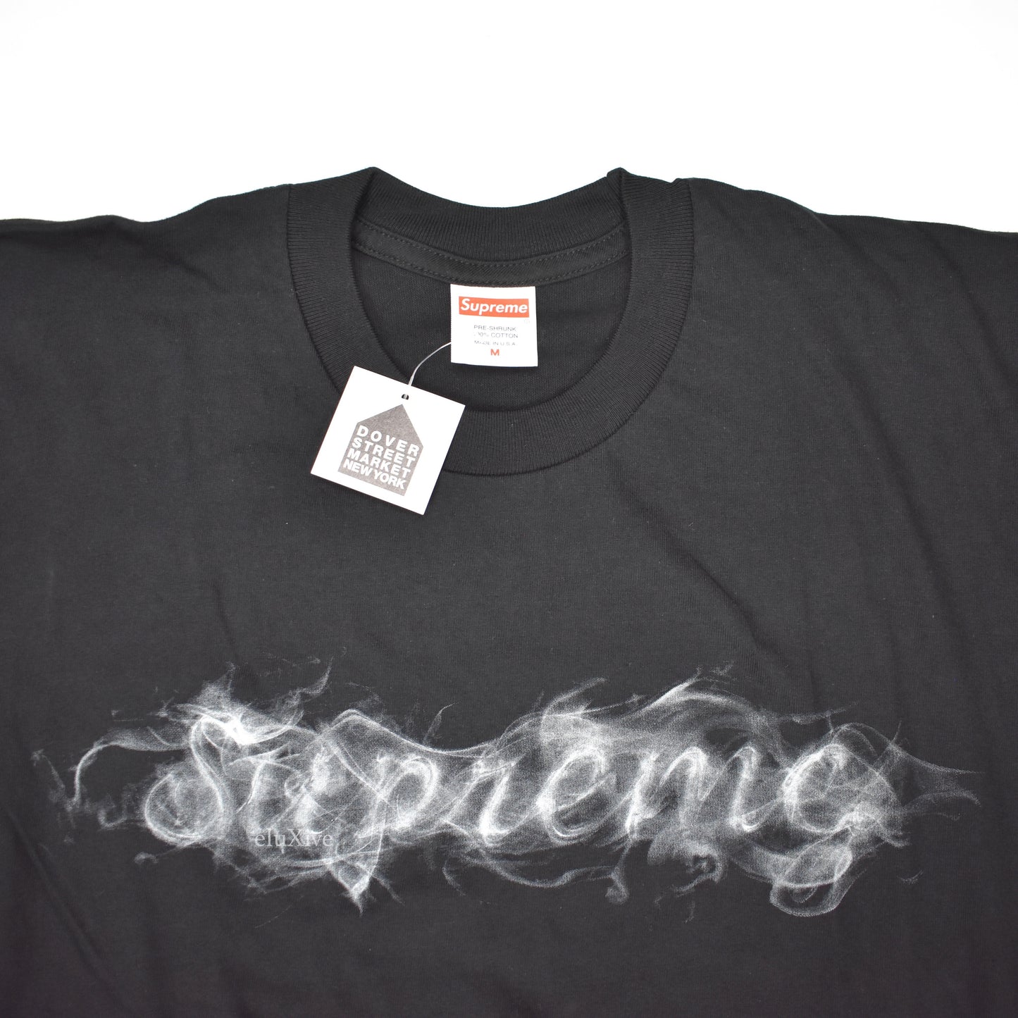 Supreme - Black Smoke Logo T-Shirt