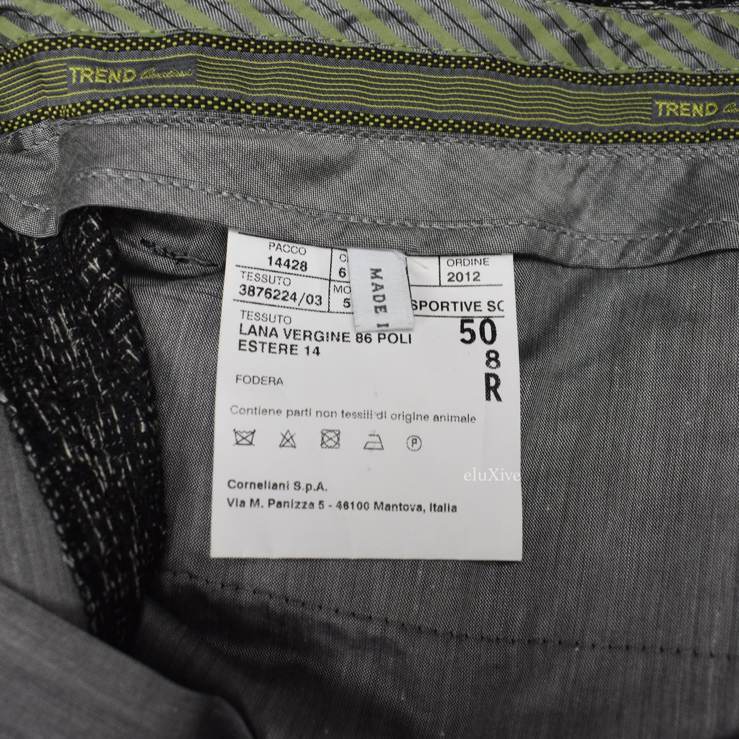 Corneliani - Black / White Woven Wool Pants