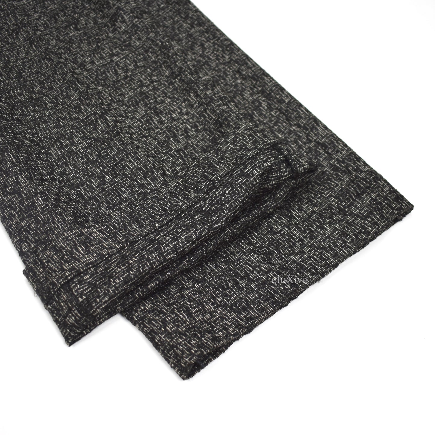 Corneliani - Black / White Woven Wool Pants