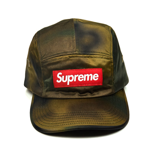 Supreme - Washed Satin Camo Box Logo Hat (Green)