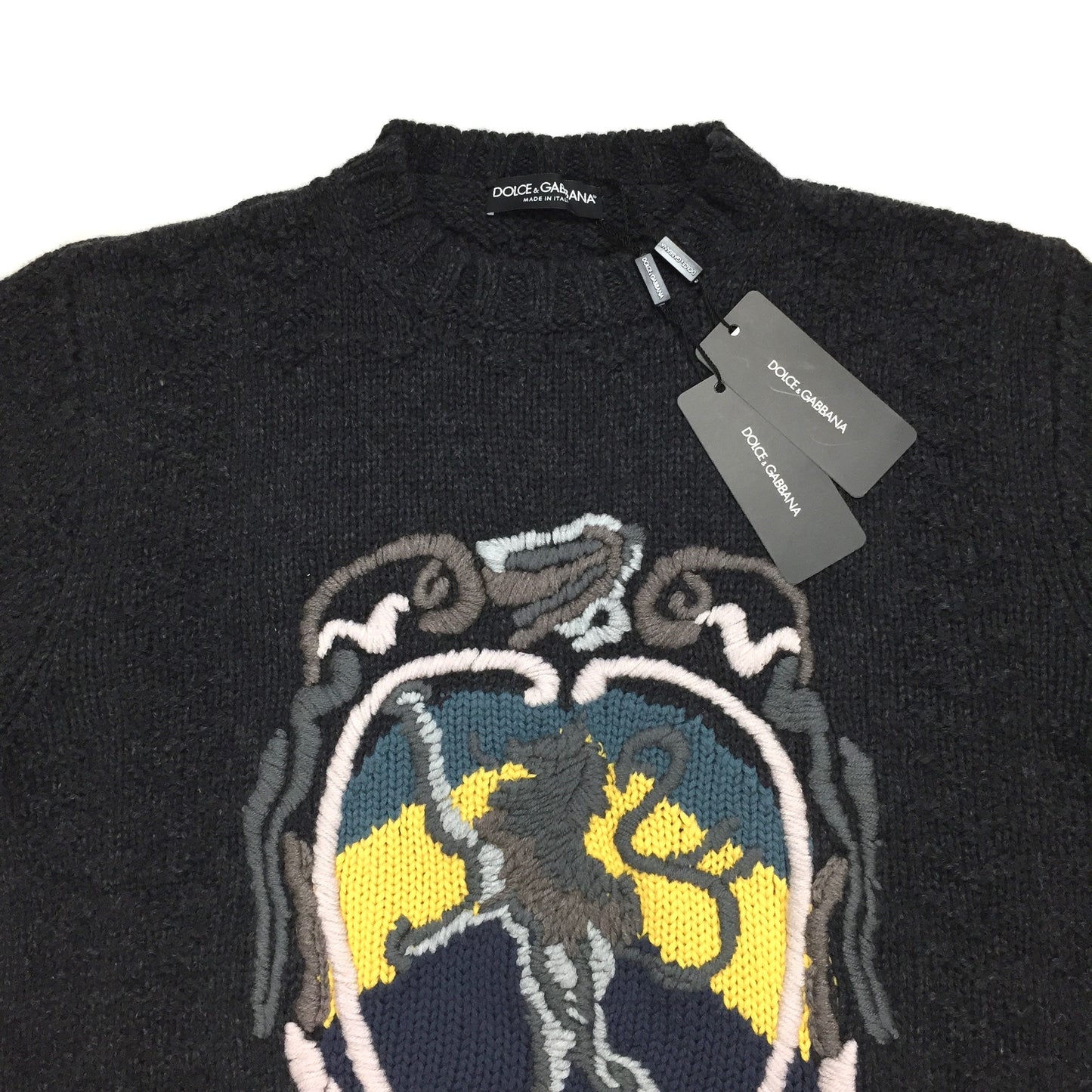 Dolce & Gabbana - Coat of Arms Intarsia Sweater