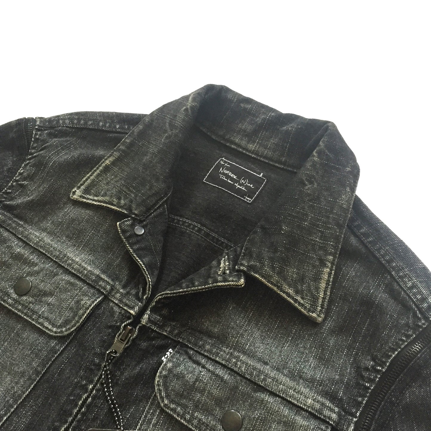 Number (N)ine - Convertible Denim Rider Jacket