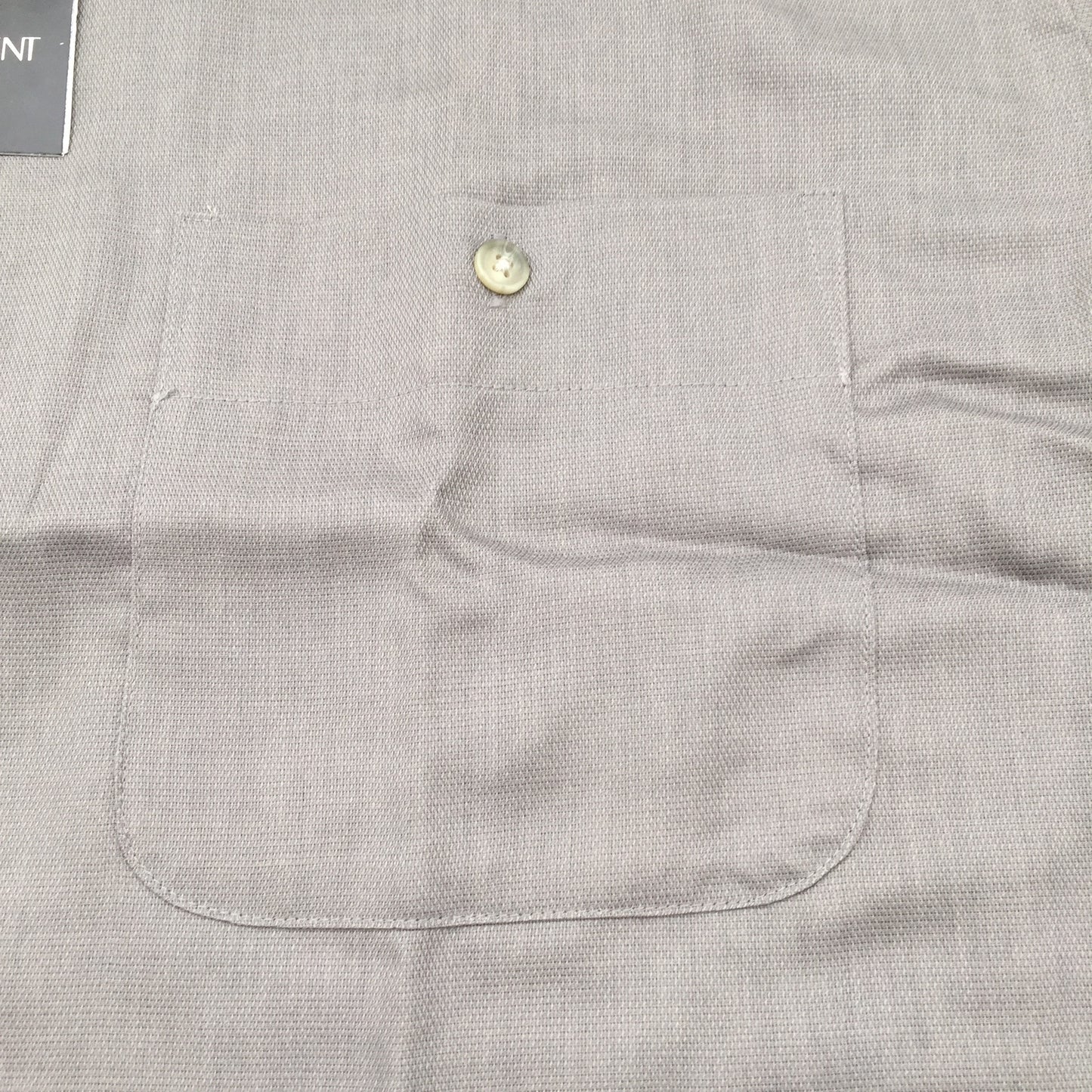 Yves Saint Laurent - Nickel Gray Band Collar Shirt