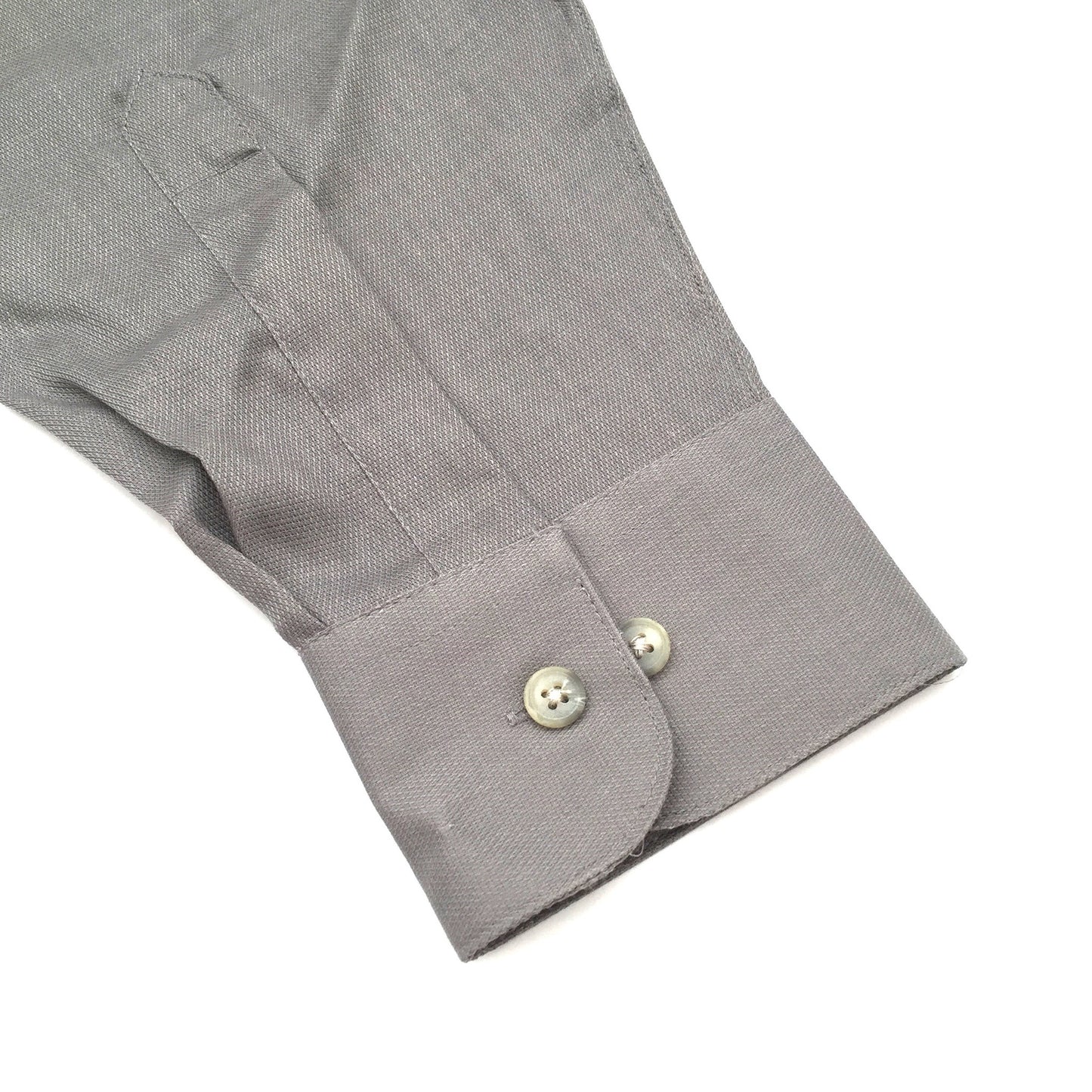 Yves Saint Laurent - Nickel Gray Band Collar Shirt