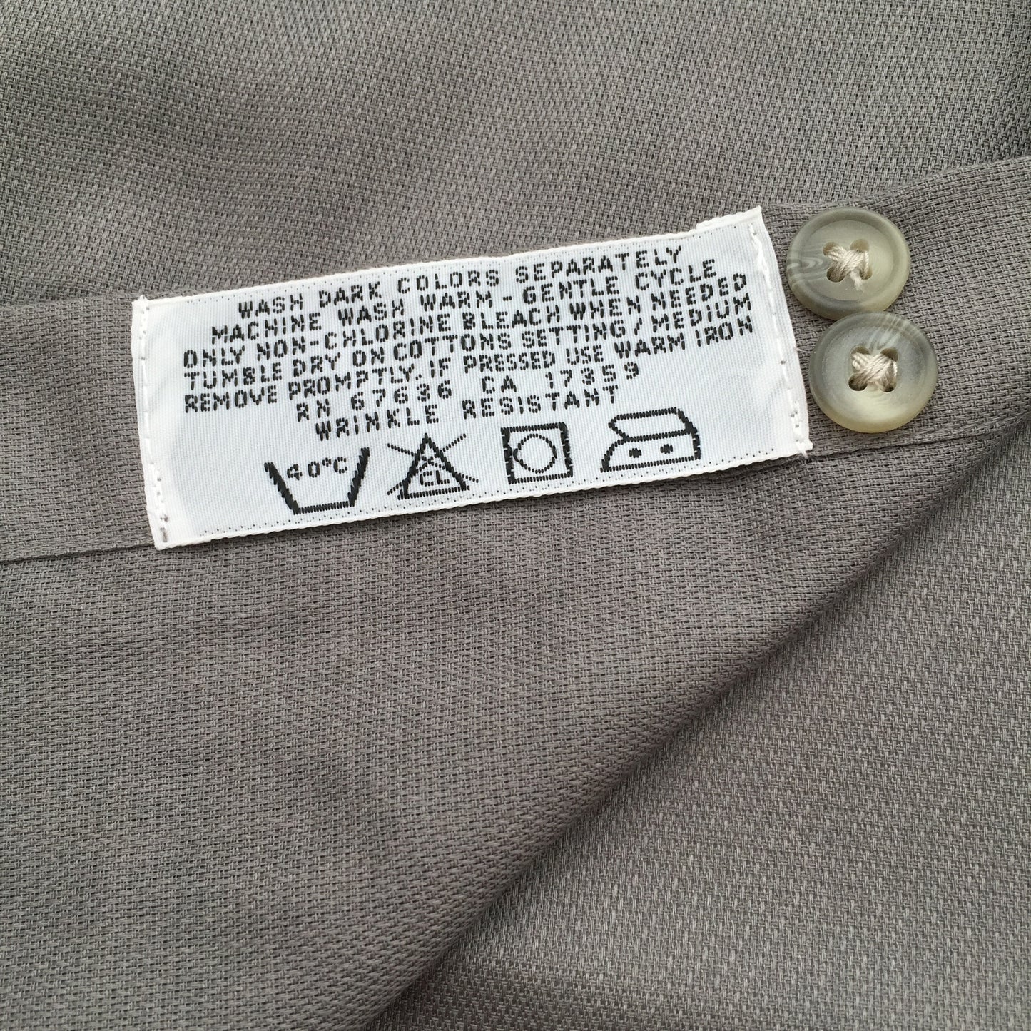 Yves Saint Laurent - Nickel Gray Band Collar Shirt